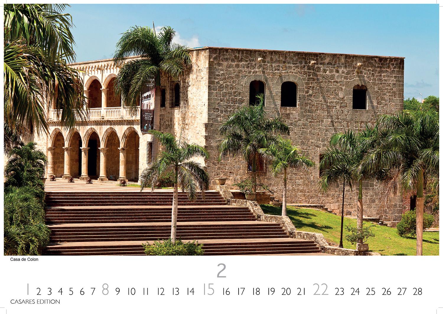Beispielinhalt (Bild) Dominikanische Republik Kalender 2026 - Wandkalender | Fotokalender Südamerika 24x35cm - Bildkalender mit exotischen Motiven, ideal für Strandfans, Weltenbummler & Karibikträumer