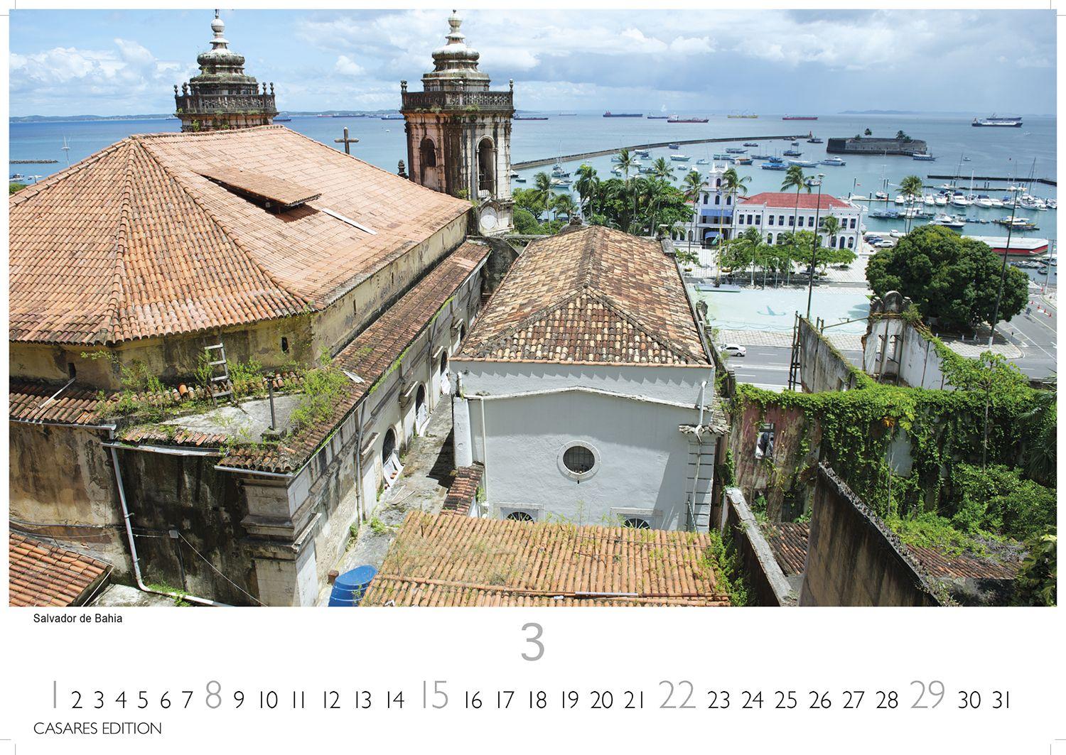 Beispielinhalt (Bild) Brasilien Kalender 2026 - Wandkalender | Fotokalender Südamerika 24x35cm - Bildkalender mit beeindruckenden Fotos von Regenwald, Küste & Metropolen für Fernweh & Fans