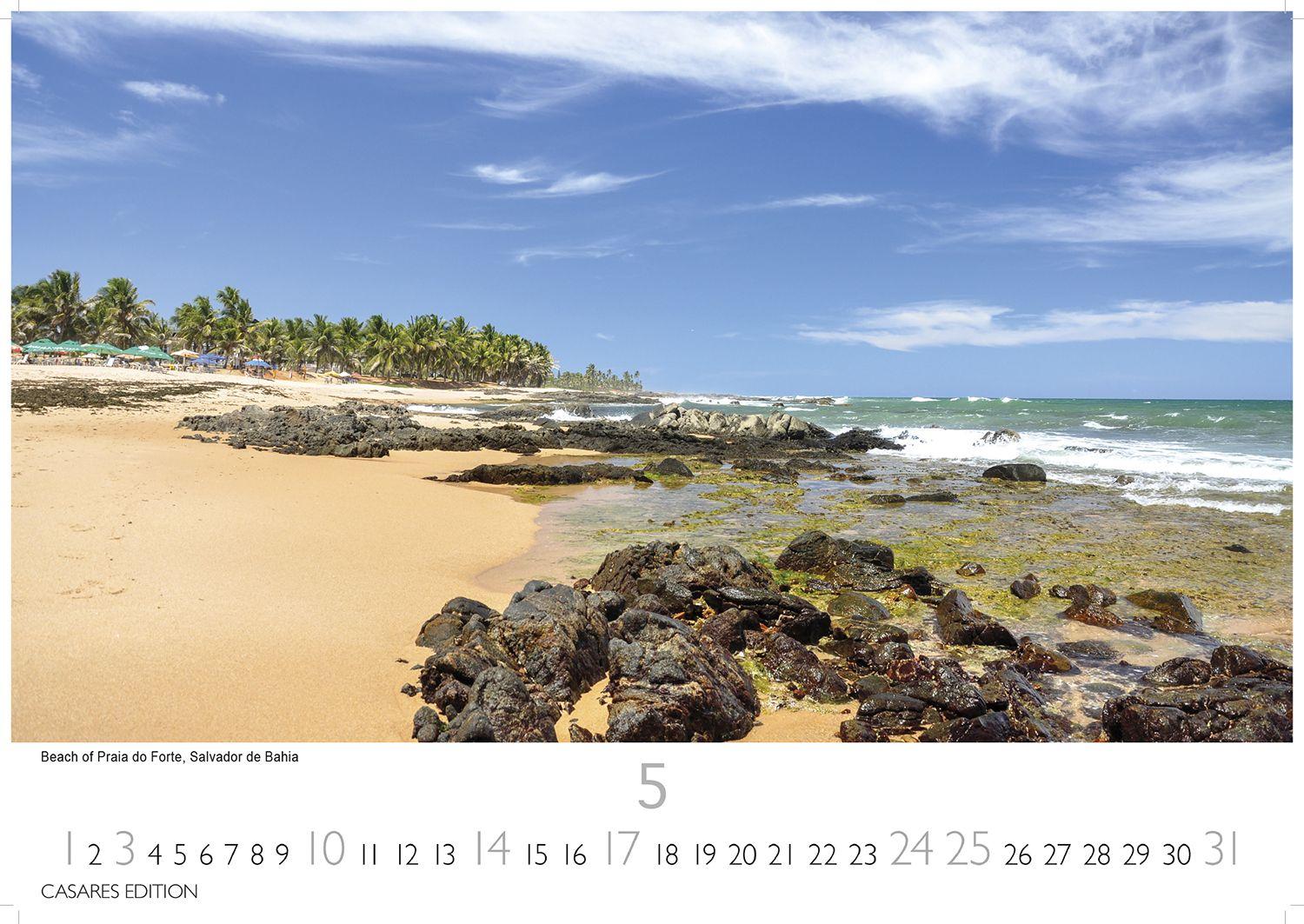 Beispielinhalt (Bild) Brasilien Kalender 2026 - Wandkalender | Fotokalender Südamerika 24x35cm - Bildkalender mit beeindruckenden Fotos von Regenwald, Küste & Metropolen für Fernweh & Fans