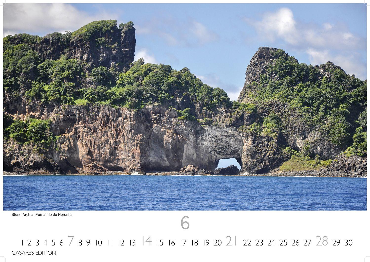 Beispielinhalt (Bild) Brasilien Kalender 2026 - Wandkalender | Fotokalender Südamerika 24x35cm - Bildkalender mit beeindruckenden Fotos von Regenwald, Küste & Metropolen für Fernweh & Fans