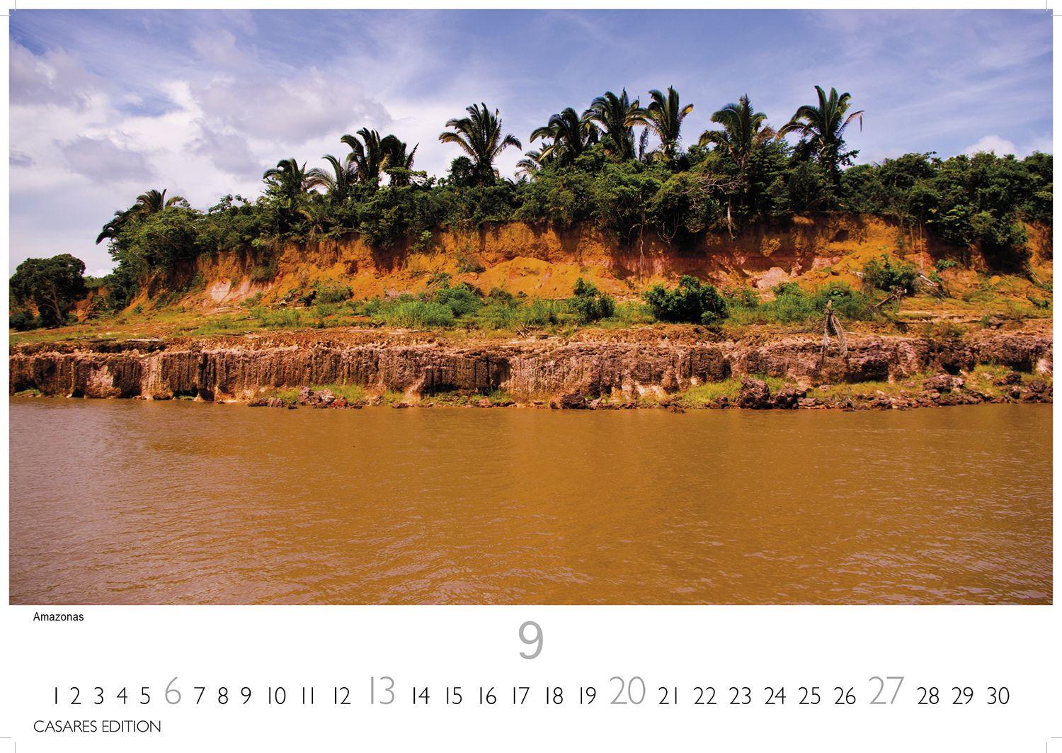 Beispielinhalt (Bild) Brasilien Kalender 2026 - Wandkalender | Fotokalender Südamerika 24x35cm - Bildkalender mit beeindruckenden Fotos von Regenwald, Küste & Metropolen für Fernweh & Fans