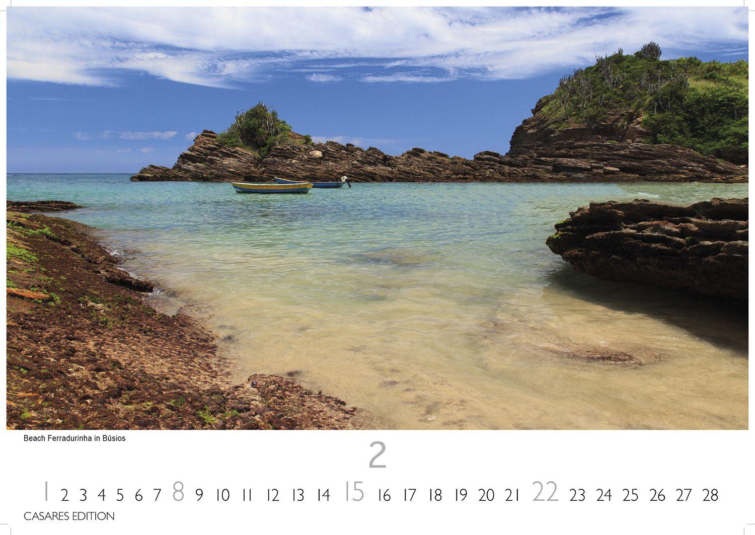 Beispielinhalt (Bild) Brasilien Kalender 2026 - Wandkalender | Fotokalender Südamerika 24x35cm - Bildkalender mit beeindruckenden Fotos von Regenwald, Küste & Metropolen für Fernweh & Fans