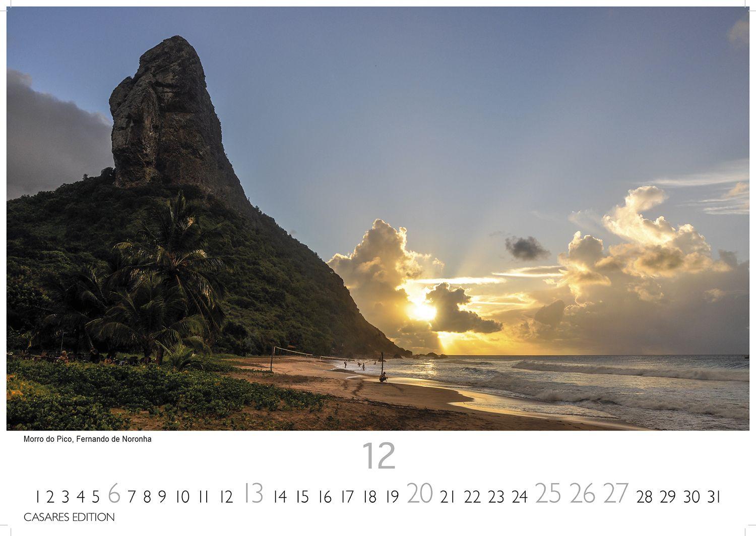 Beispielinhalt (Bild) Brasilien Kalender 2026 - Wandkalender | Fotokalender Südamerika 24x35cm - Bildkalender mit beeindruckenden Fotos von Regenwald, Küste & Metropolen für Fernweh & Fans