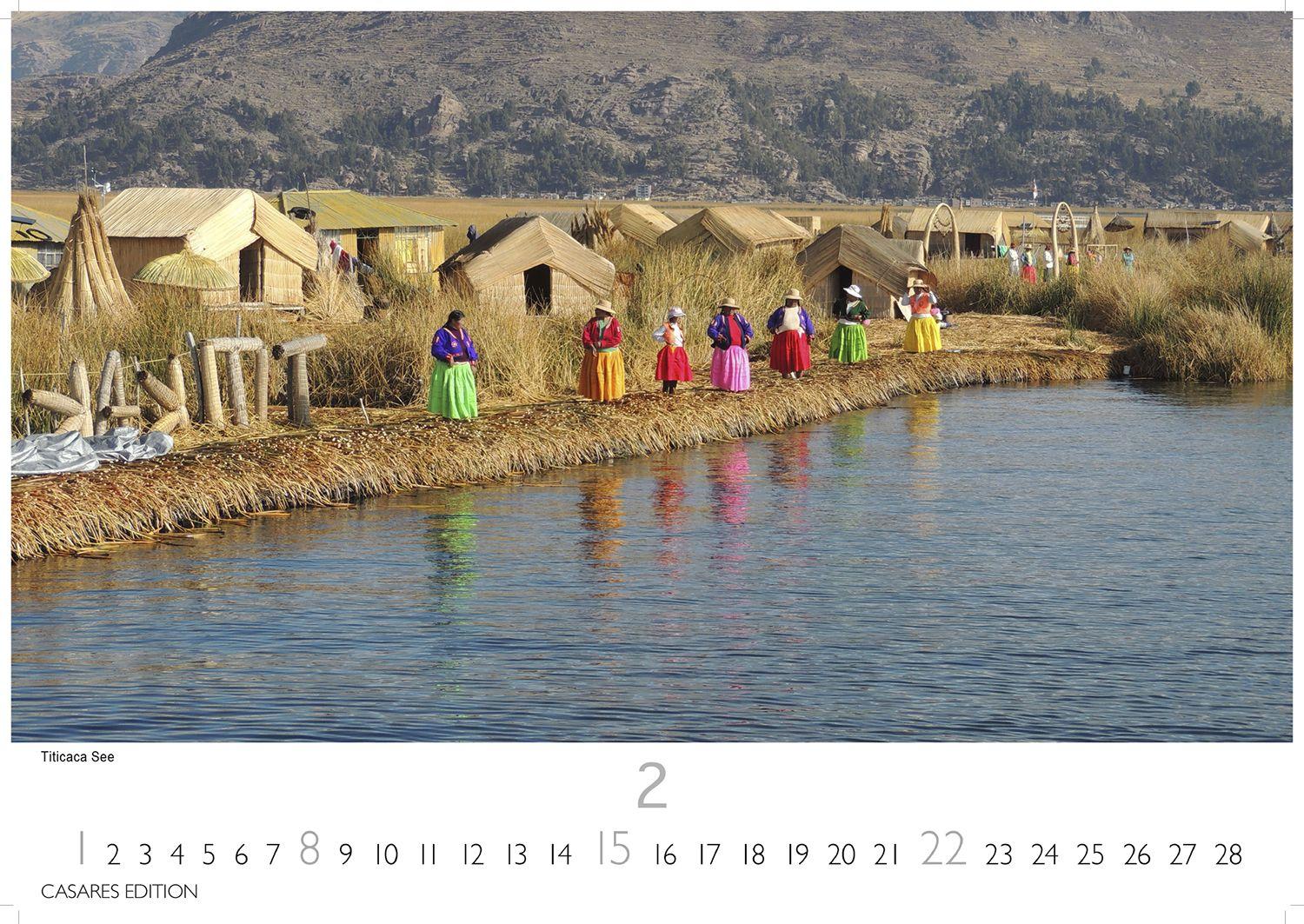 Beispielinhalt (Bild) Peru Kalender 2026 - Wandkalender | Fotokalender Südamerika 24x35cm - Bildkalender mit faszinierenden Natur- und Kulturszenen für Reisefans, Südamerika-Liebhaber & Träumer