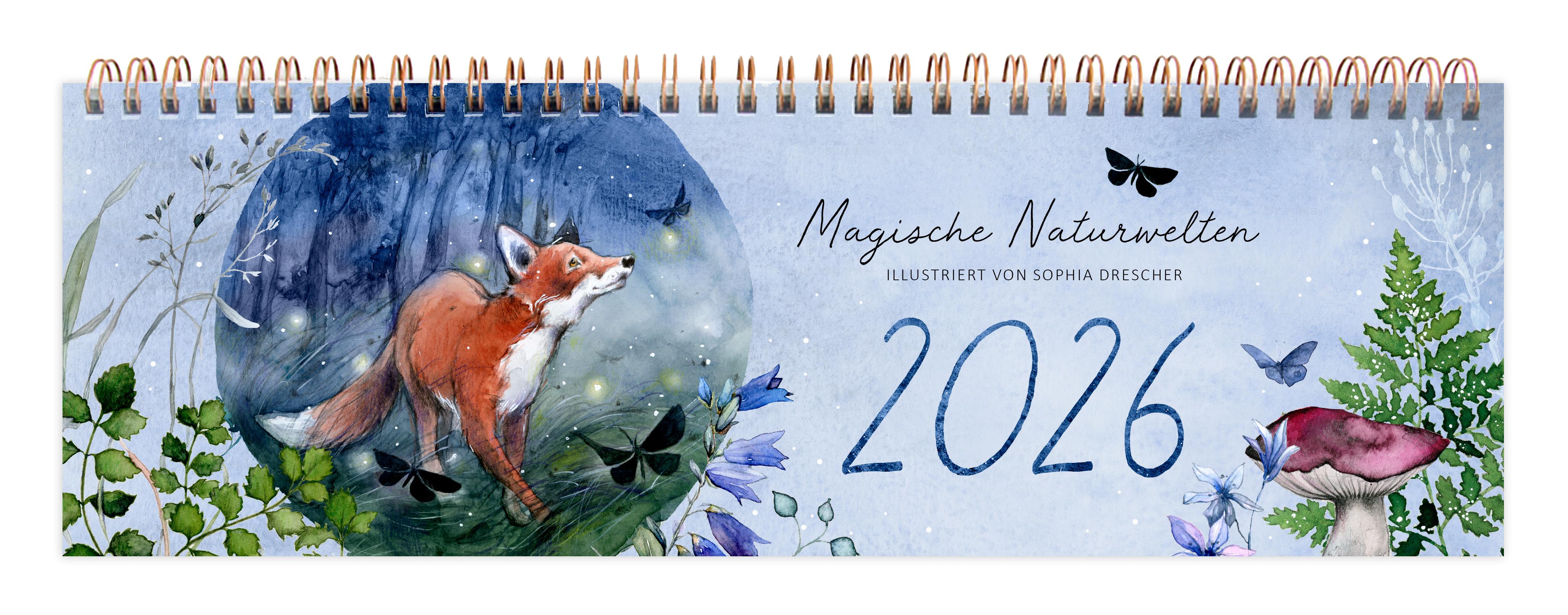 Vorderes Coverbild Tischkalender Magische Naturwelten 2026