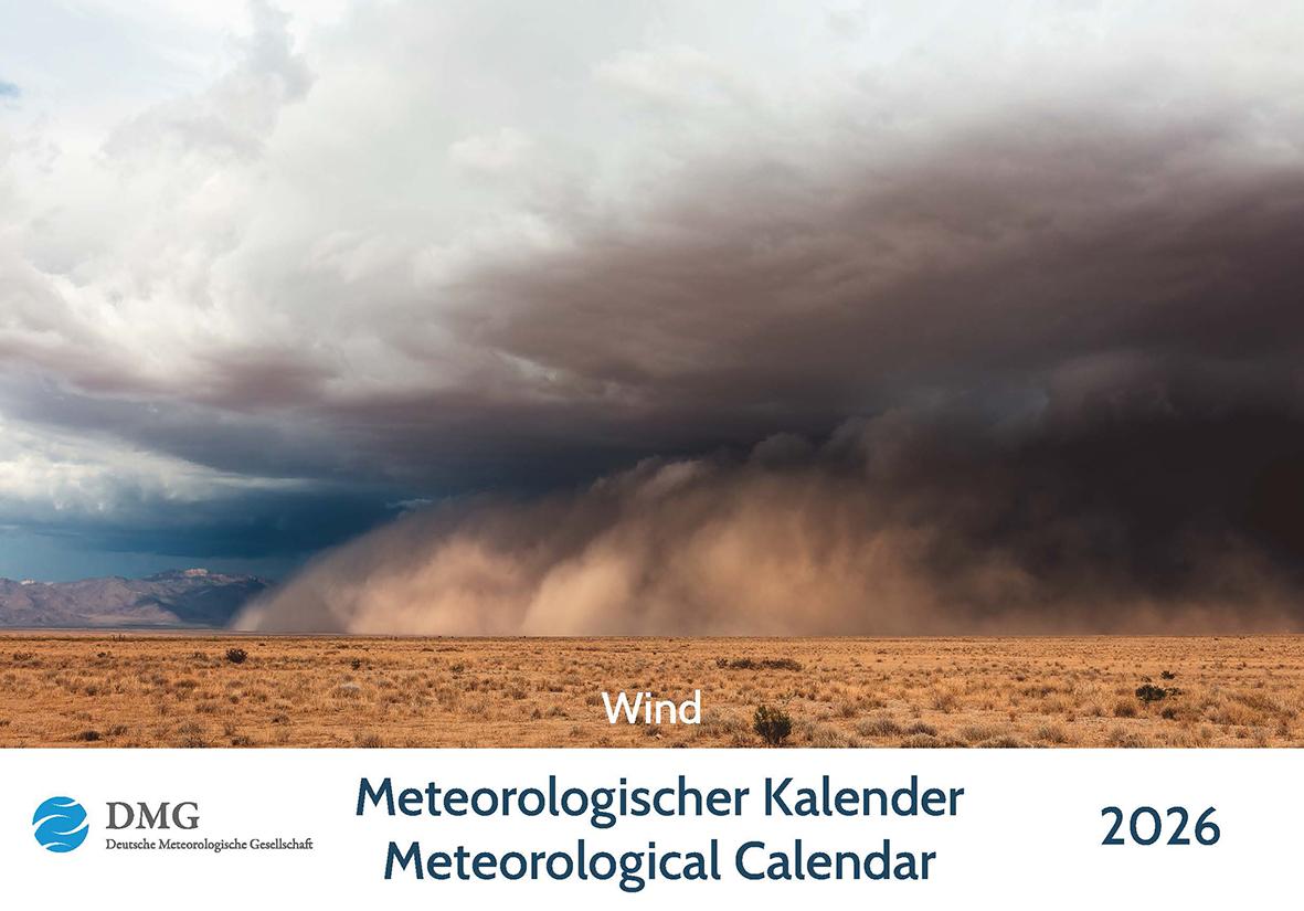 Vorderes Coverbild Meteorologischer Kalender 2026 Meteorological Calendar