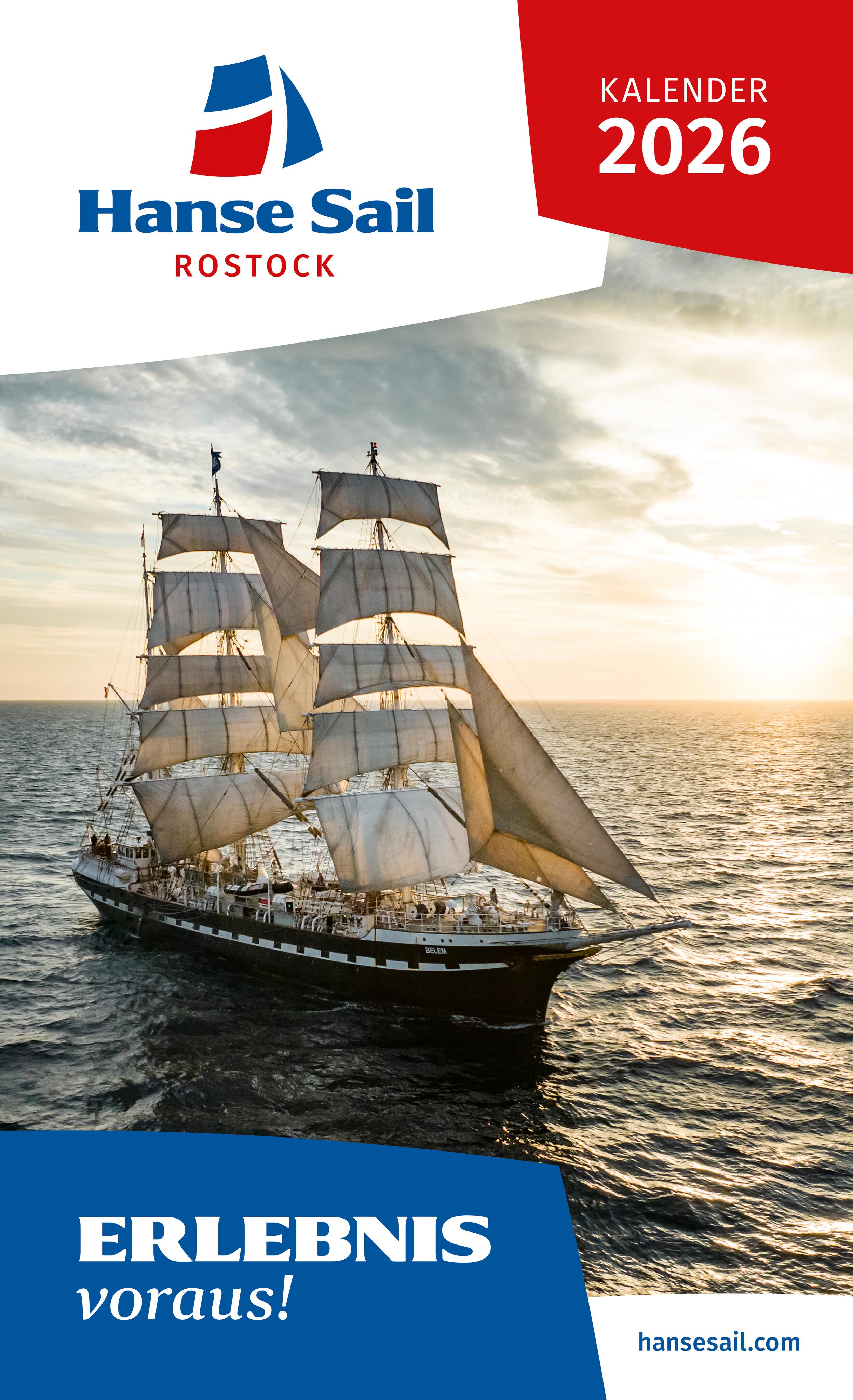 Vorderes Coverbild Kalender Hanse Sail 2026