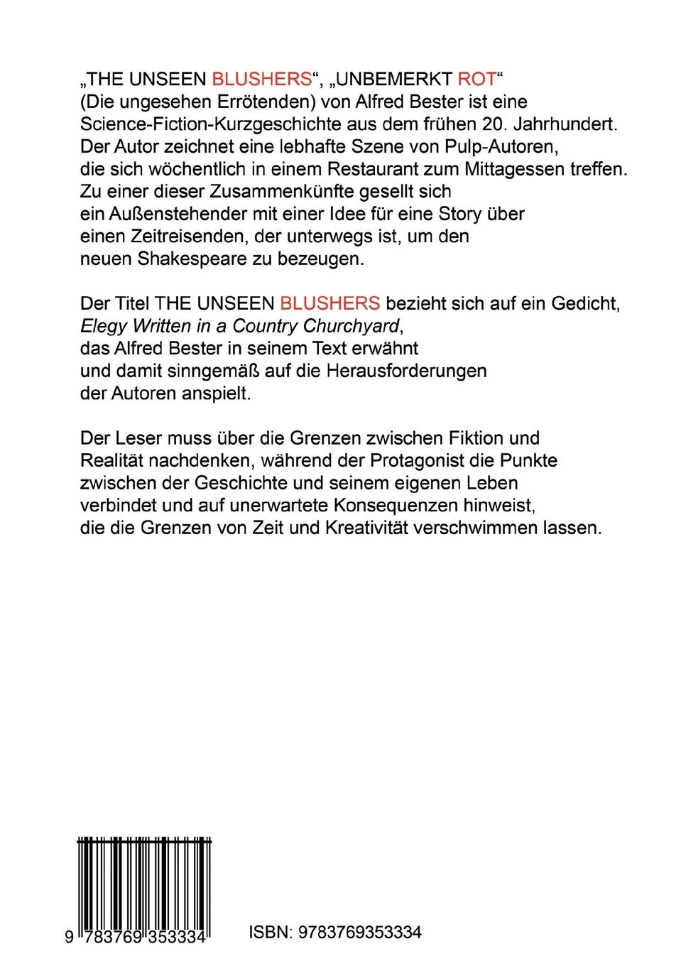 Rückseitencover Unbemerkt Rot