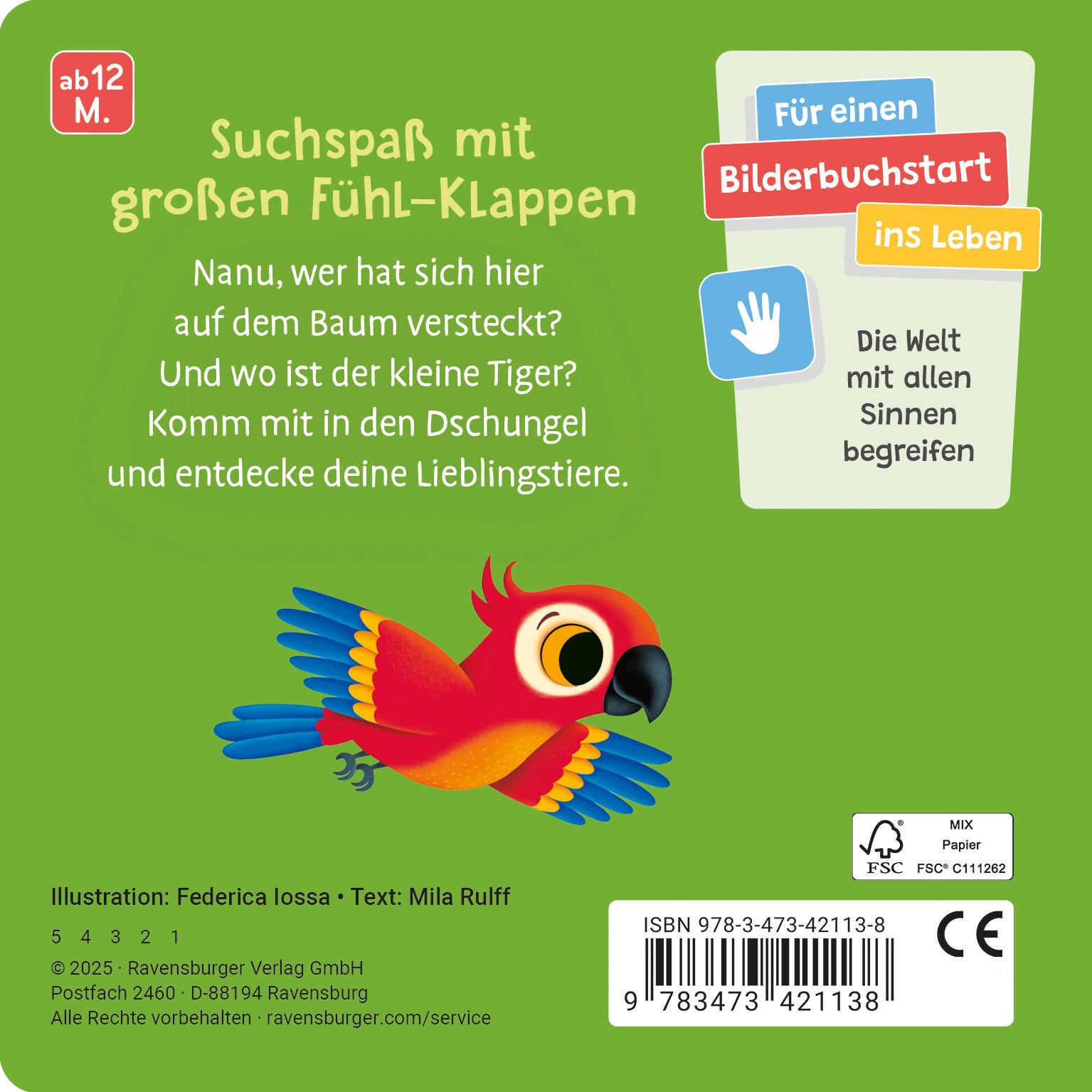Rückseitencover Wo bist du, kleiner Tiger?