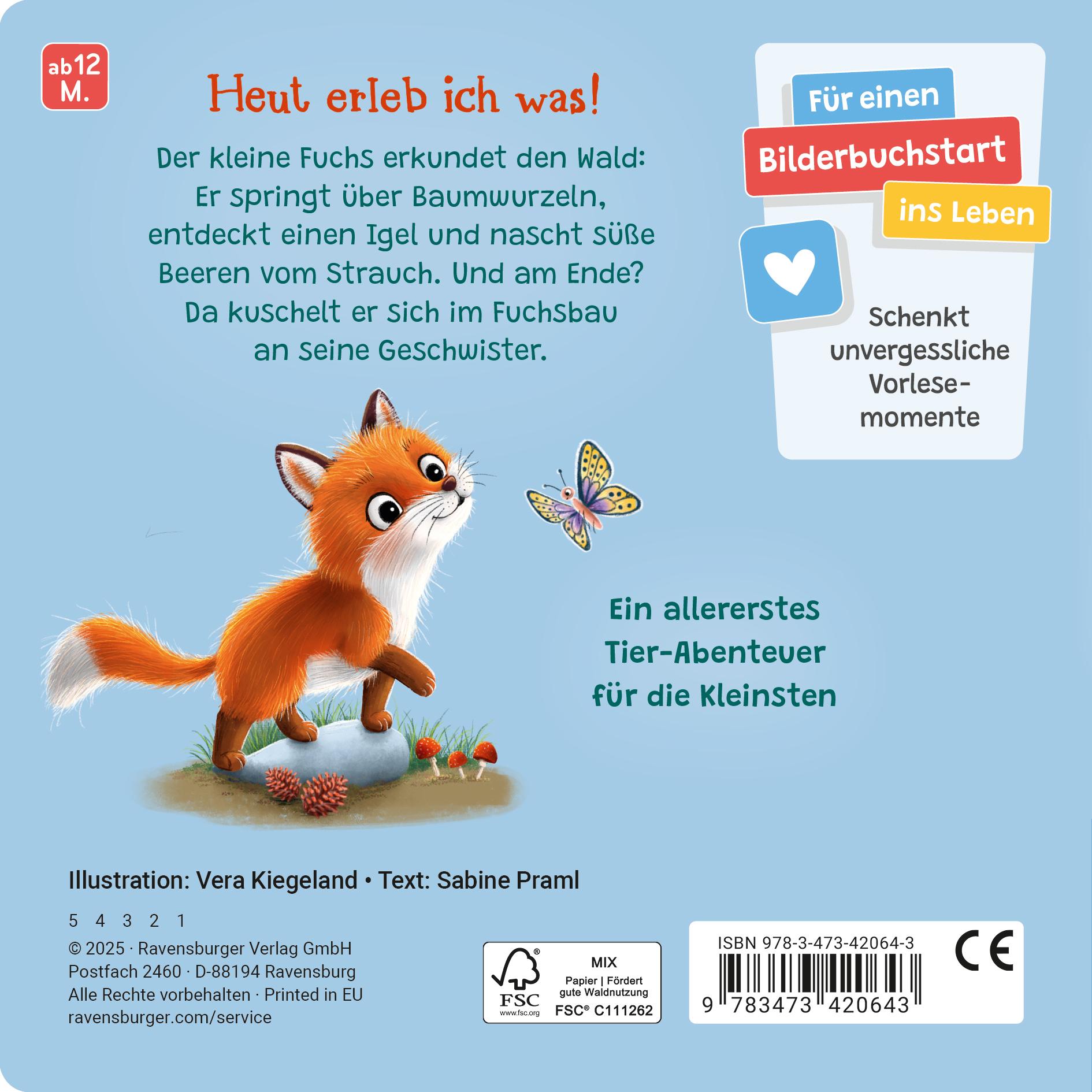 Rückseitencover "Hallo, hier bin ich!", ruft der kleine Fuchs