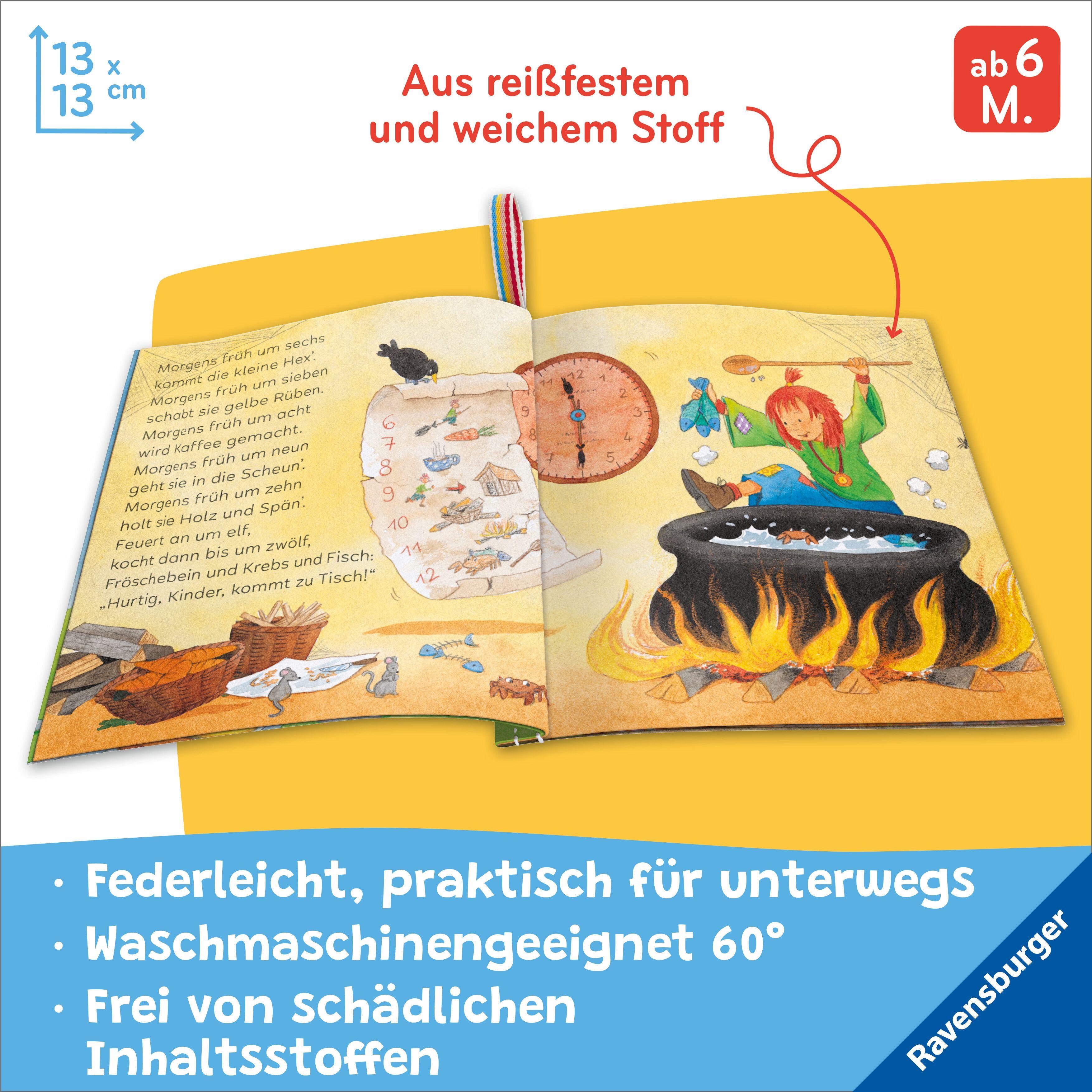 Beispielinhalt (Bild) Mein Knuddel-Knautsch-Buch: Alle meine Kinderreime; weiches Stoffbuch, waschbares Badebuch, Babyspielzeug ab 6 Monate