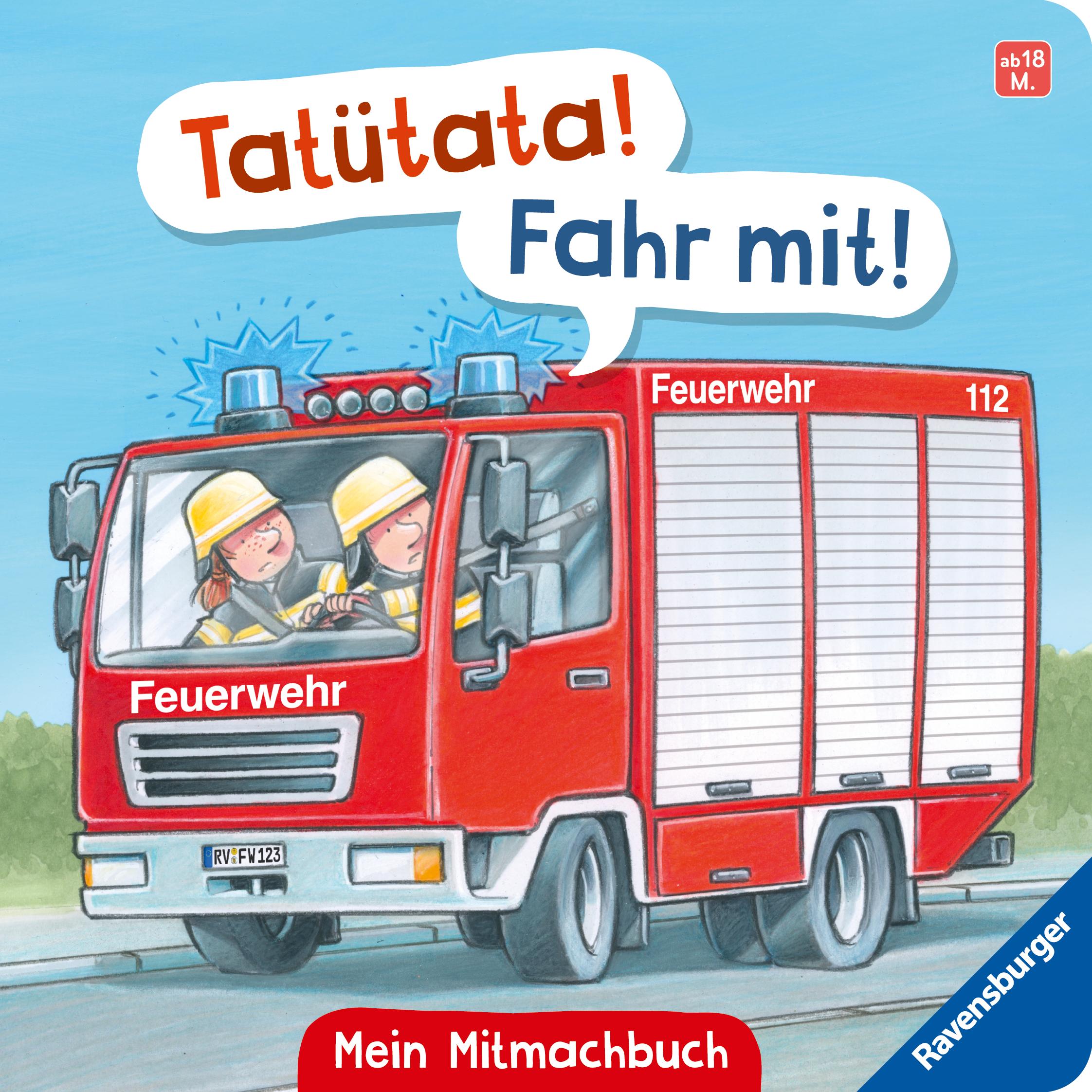 Vorderes Coverbild Komm, hilf mit! Mein Feuerwehr-Mitmachbuch: Spielbuch, Vorlesebuch für Kinder ab 18 Monaten