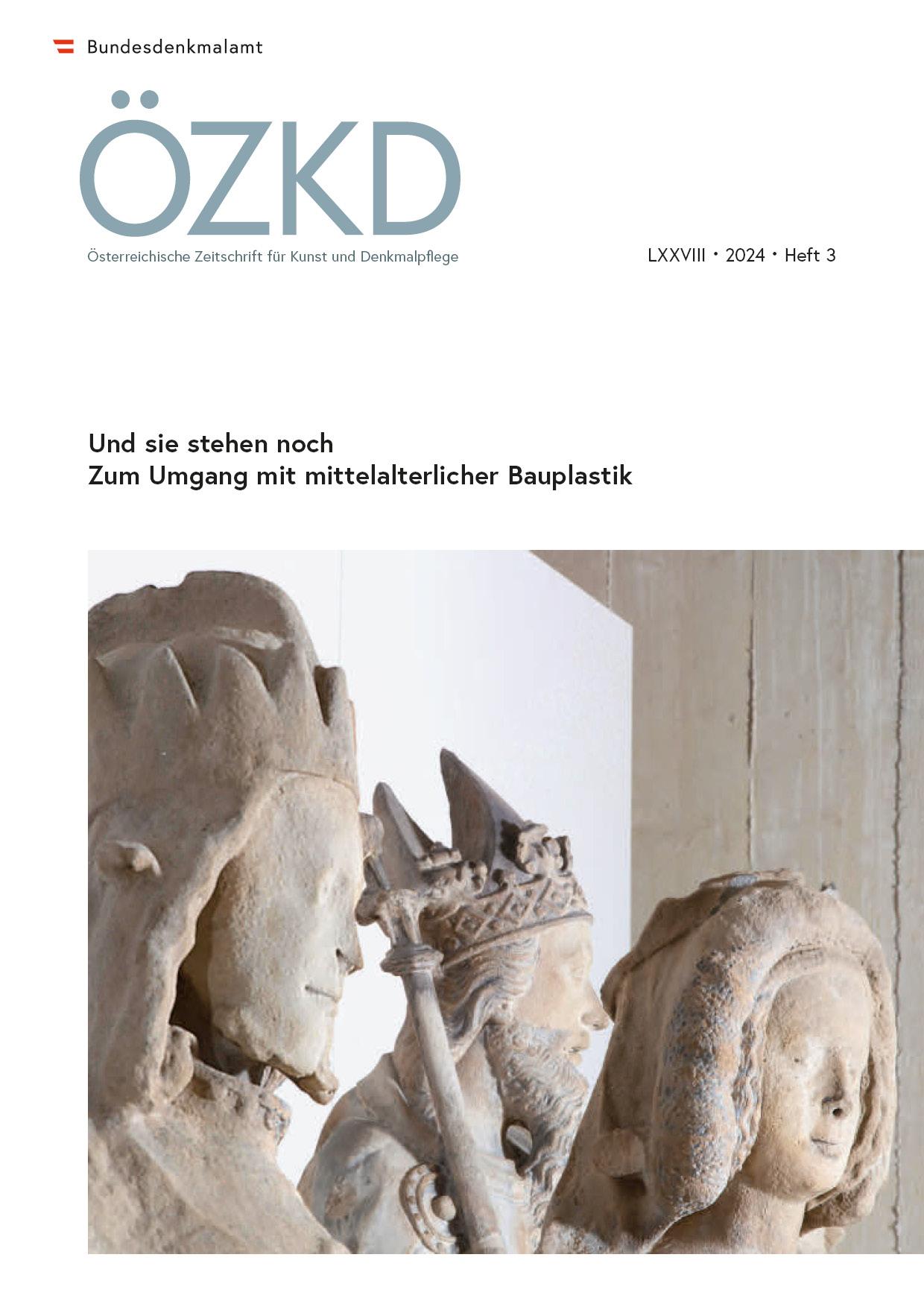 Vorderes Coverbild Österreichische Zeitschrift für Kunst und Denkmalpflege LXXVIII, Heft 3