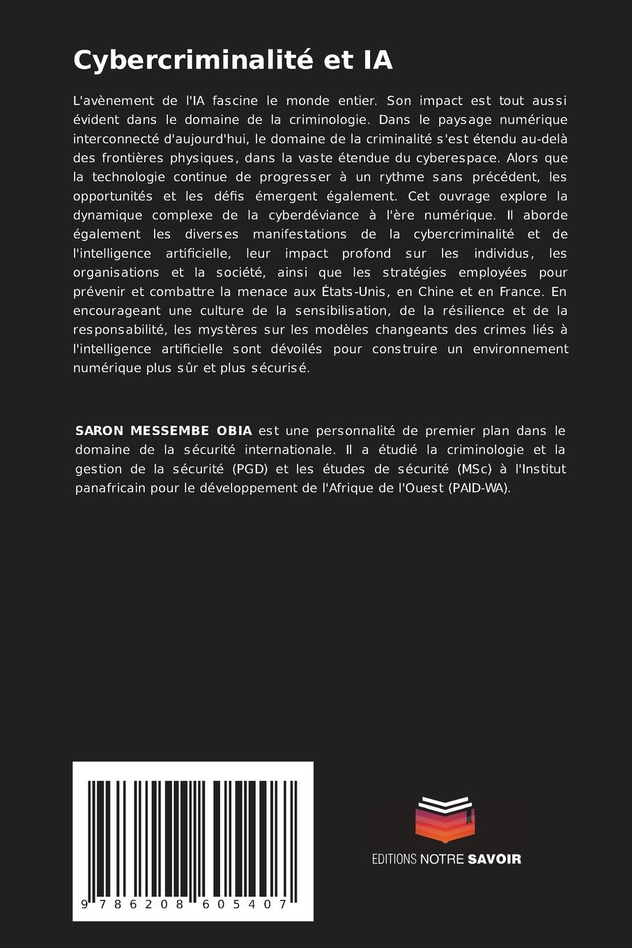 Rückseitencover Cybercriminalité et IA