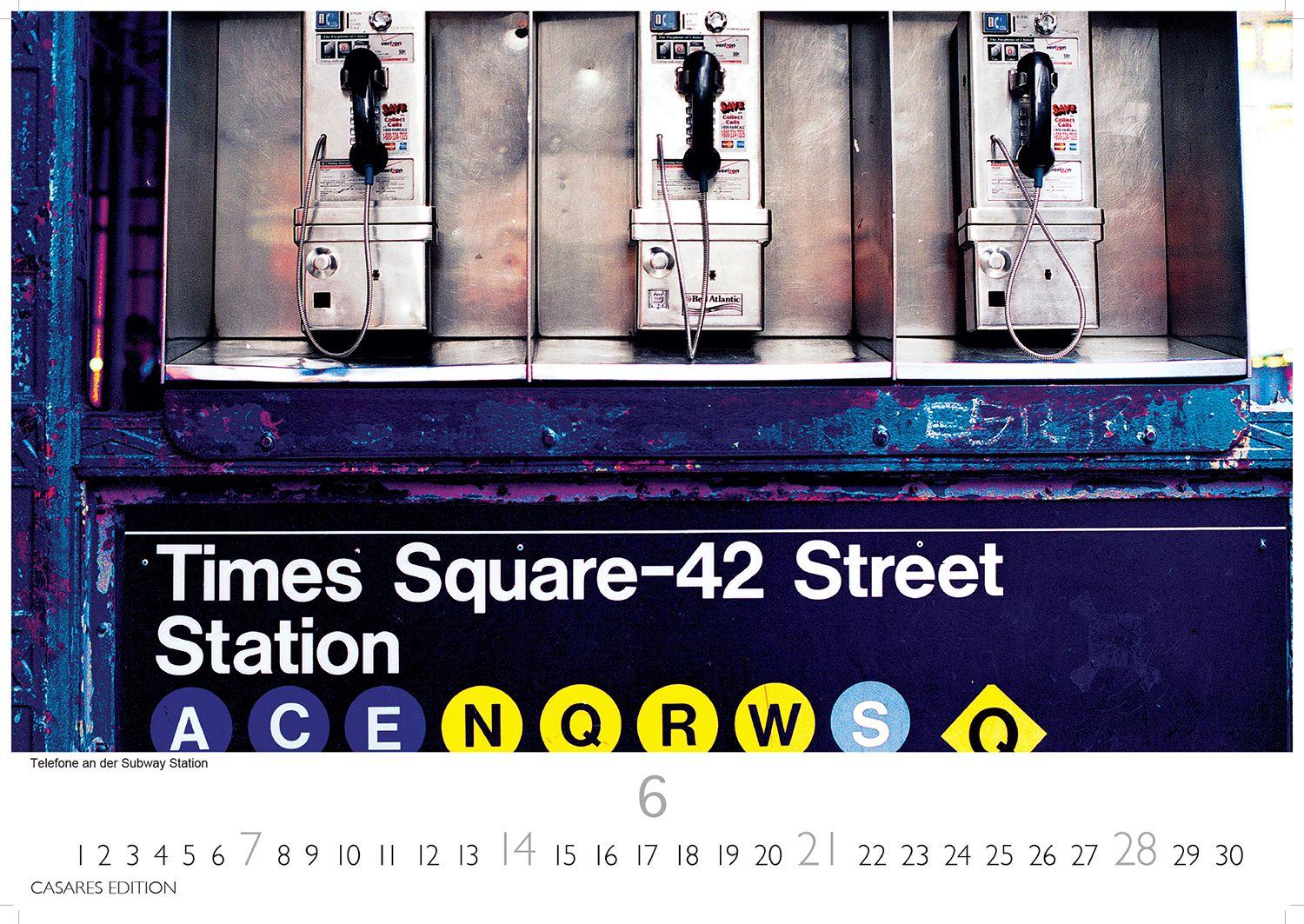 Beispielinhalt (Bild) New York Kalender 2026 - Wandkalender | Fotokalender Nordamerika 35x50cm - Skylines, Streetlife & City-Lights der Metropole als stilvolle Deko für Büro oder Zuhause