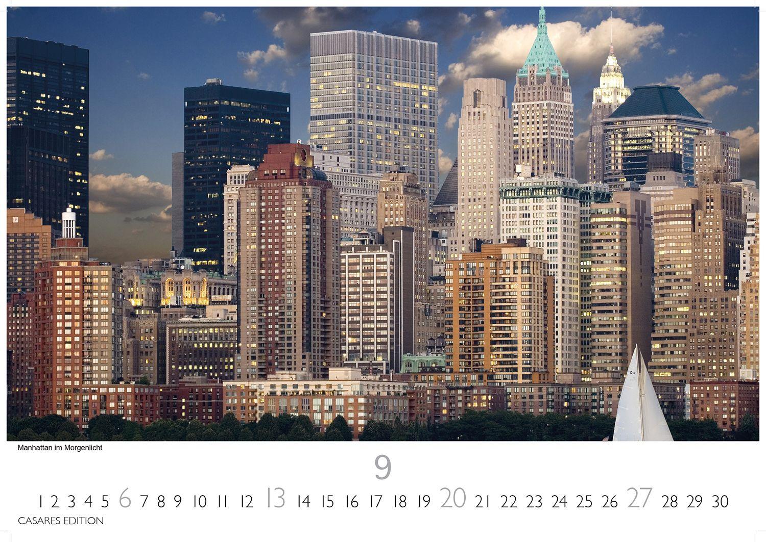 Beispielinhalt (Bild) New York Kalender 2026 - Wandkalender | Fotokalender Nordamerika 35x50cm - Skylines, Streetlife & City-Lights der Metropole als stilvolle Deko für Büro oder Zuhause