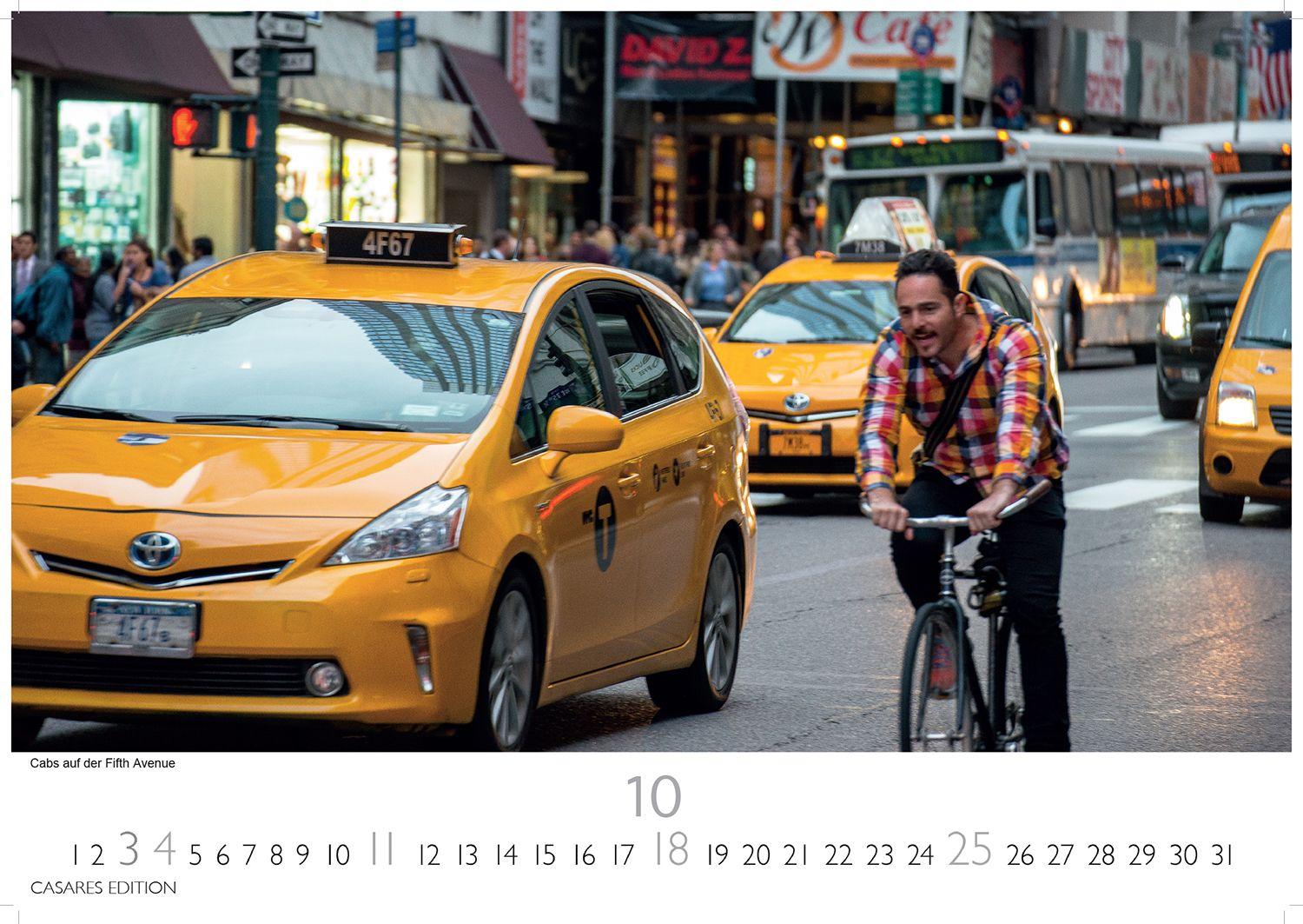 Beispielinhalt (Bild) New York Kalender 2026 - Wandkalender | Fotokalender Nordamerika 35x50cm - Skylines, Streetlife & City-Lights der Metropole als stilvolle Deko für Büro oder Zuhause