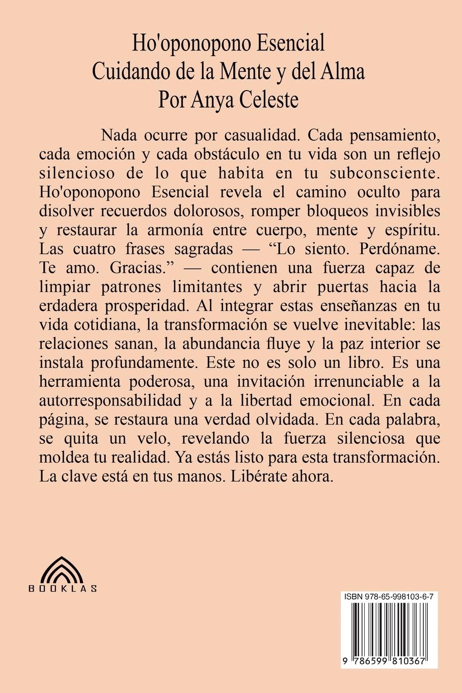 Rückseitencover Ho'oponopono Esencial