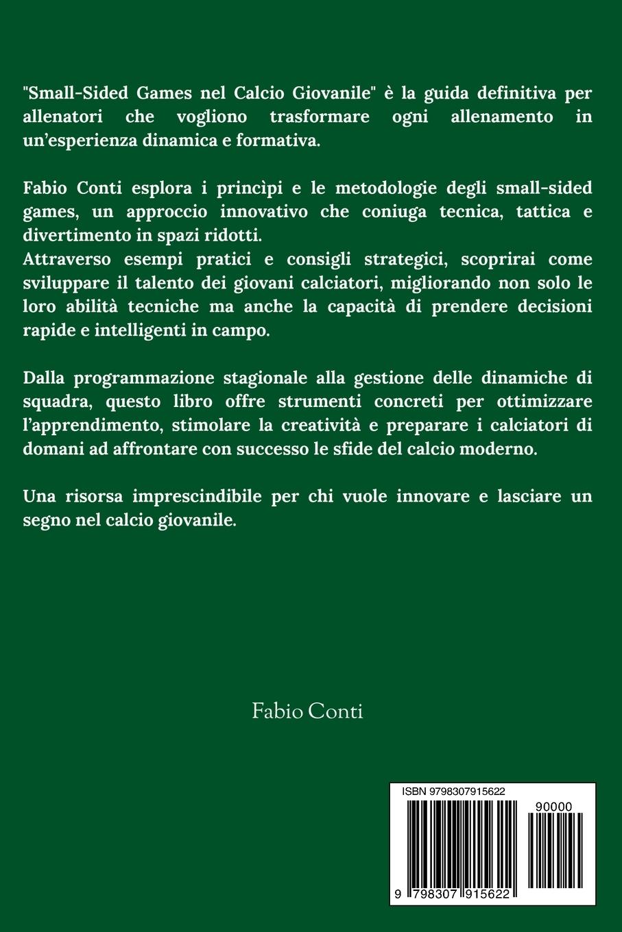 Rückseitencover SMALL-SIDED GAMES NEL CALCIO GIOVANILE