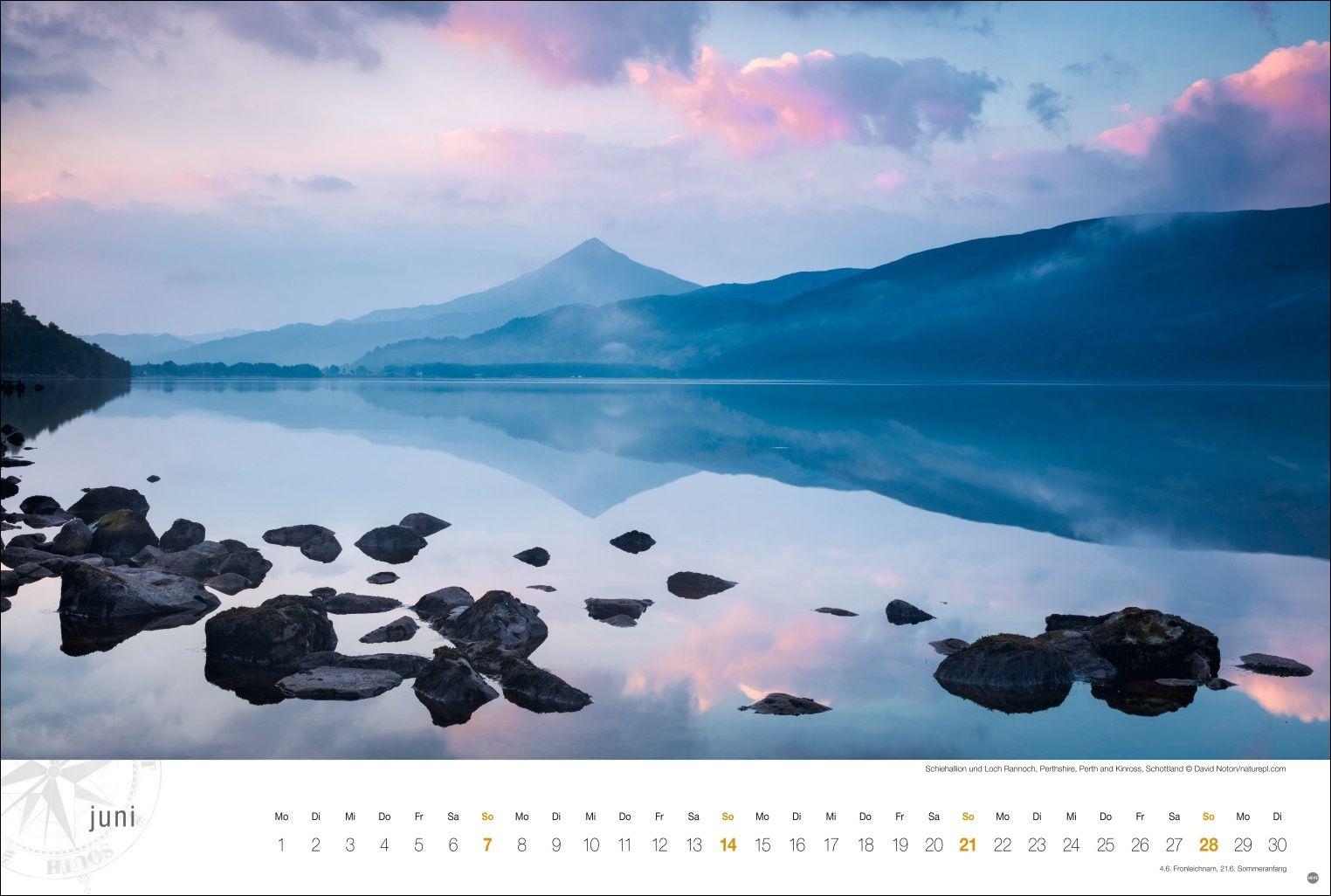 Beispielinhalt (Bild) Schottland Globetrotter Kalender 2026 - Von wilden Küsten, Seen und Bergen