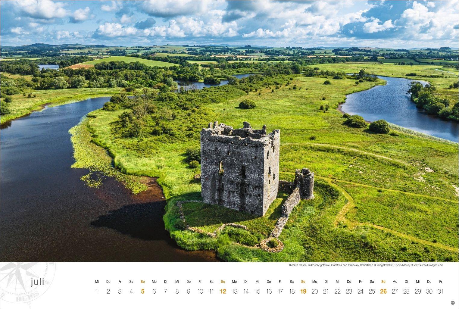 Beispielinhalt (Bild) Schottland Globetrotter Kalender 2026 - Von wilden Küsten, Seen und Bergen