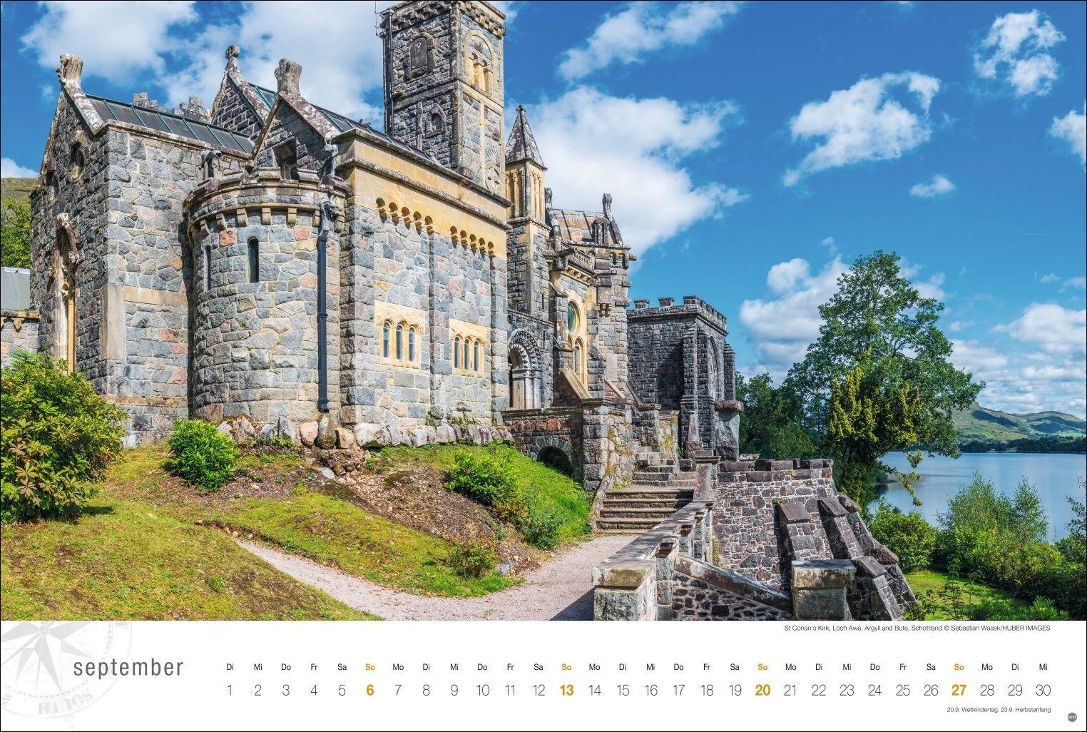 Beispielinhalt (Bild) Schottland Globetrotter Kalender 2026 - Von wilden Küsten, Seen und Bergen