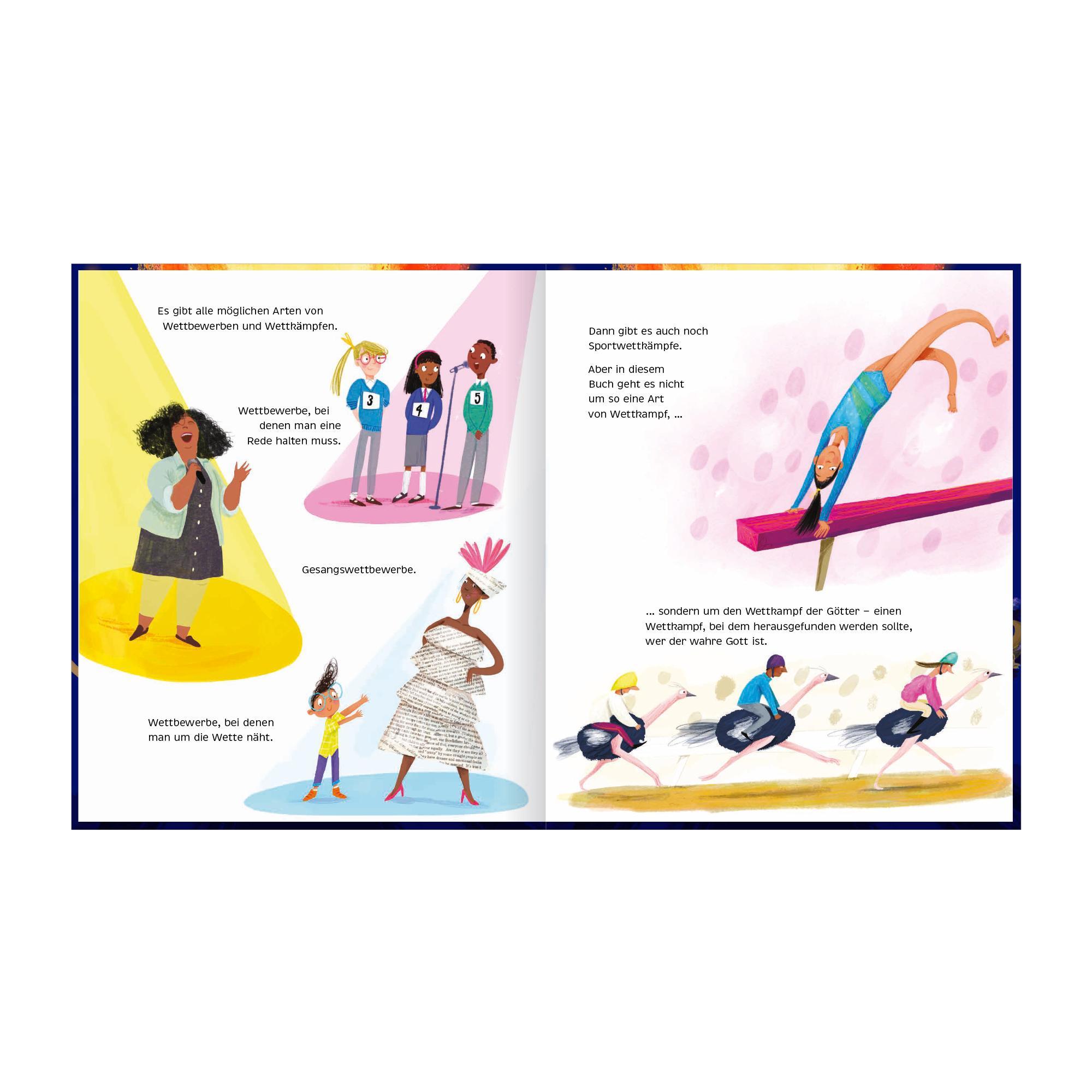 Beispielinhalt (Bild) Der Wettkampf der Götter