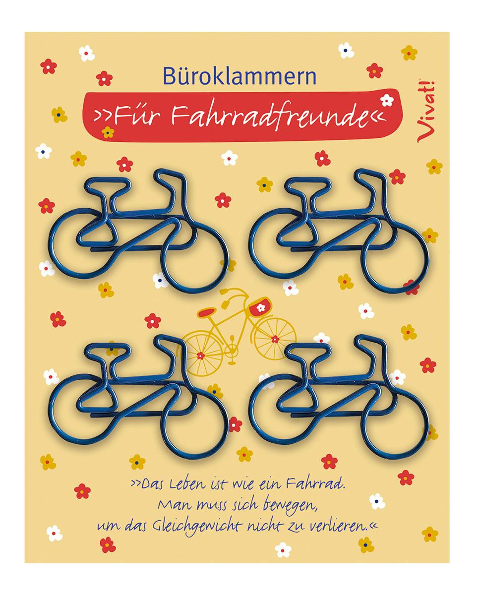 Vorderes Coverbild 4er-Set Büroklammern 'Fahrradfreunde'