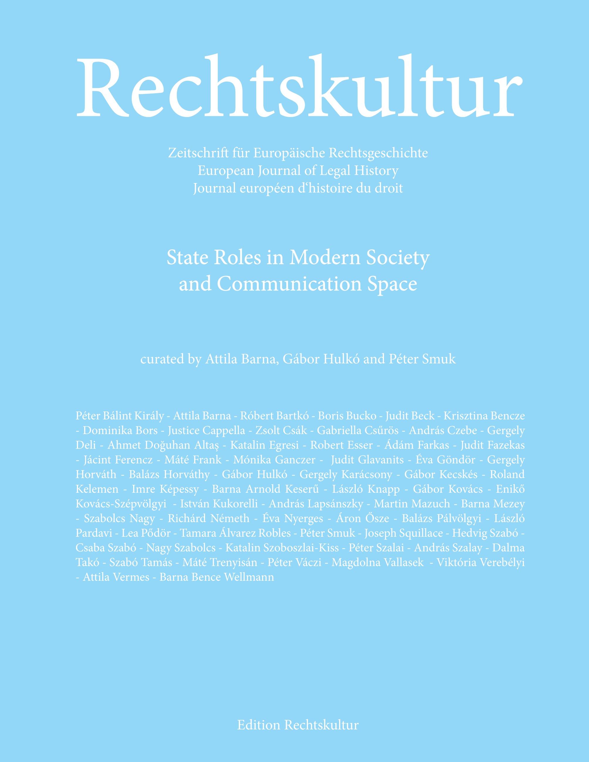 Vorderes Coverbild Rechtskultur