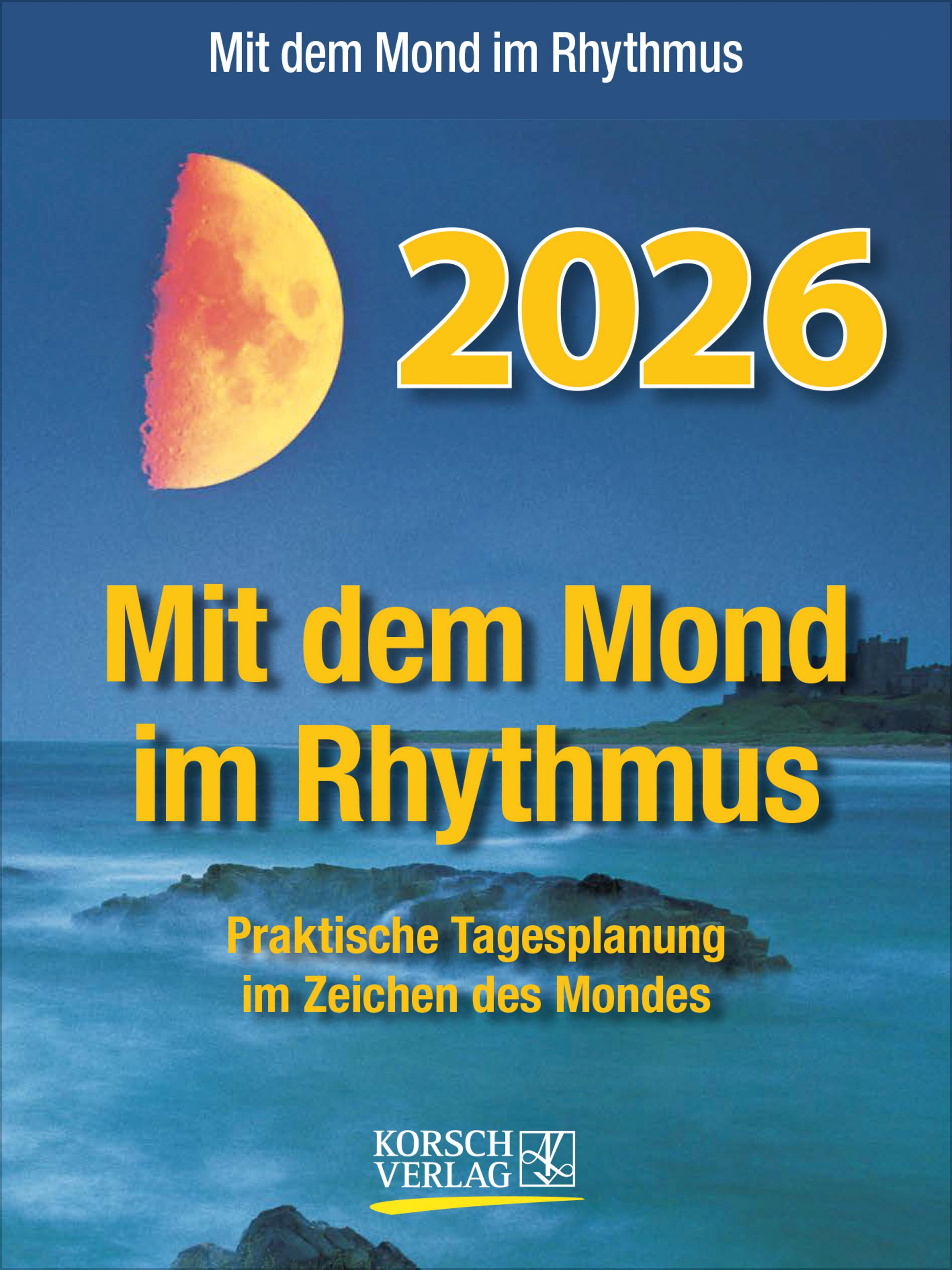 Vorderes Coverbild Mond Abreißkalender 2026