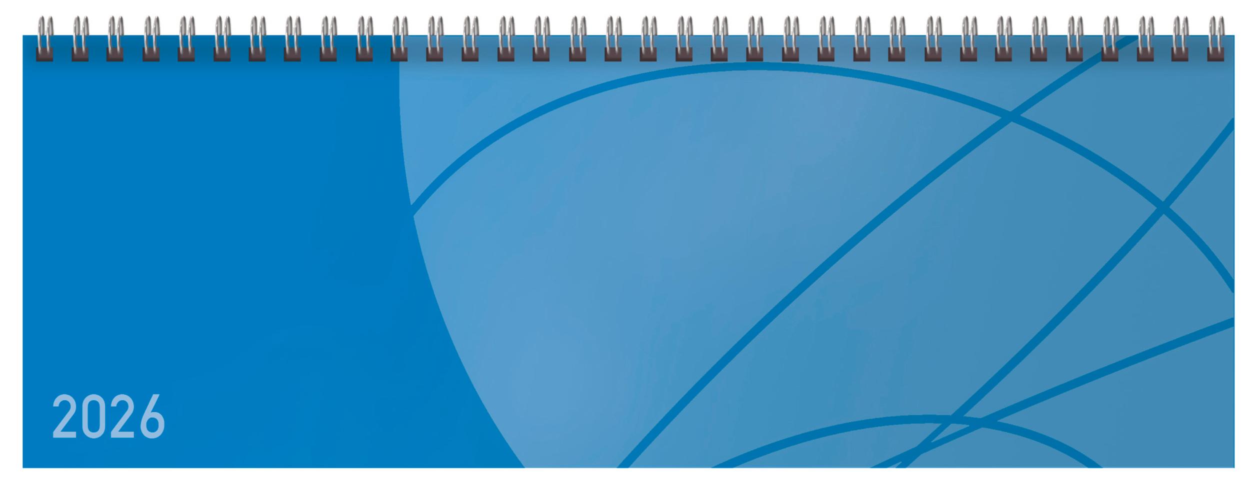Vorderes Coverbild Tischkalender quer Professional Colourlux 2026 blau