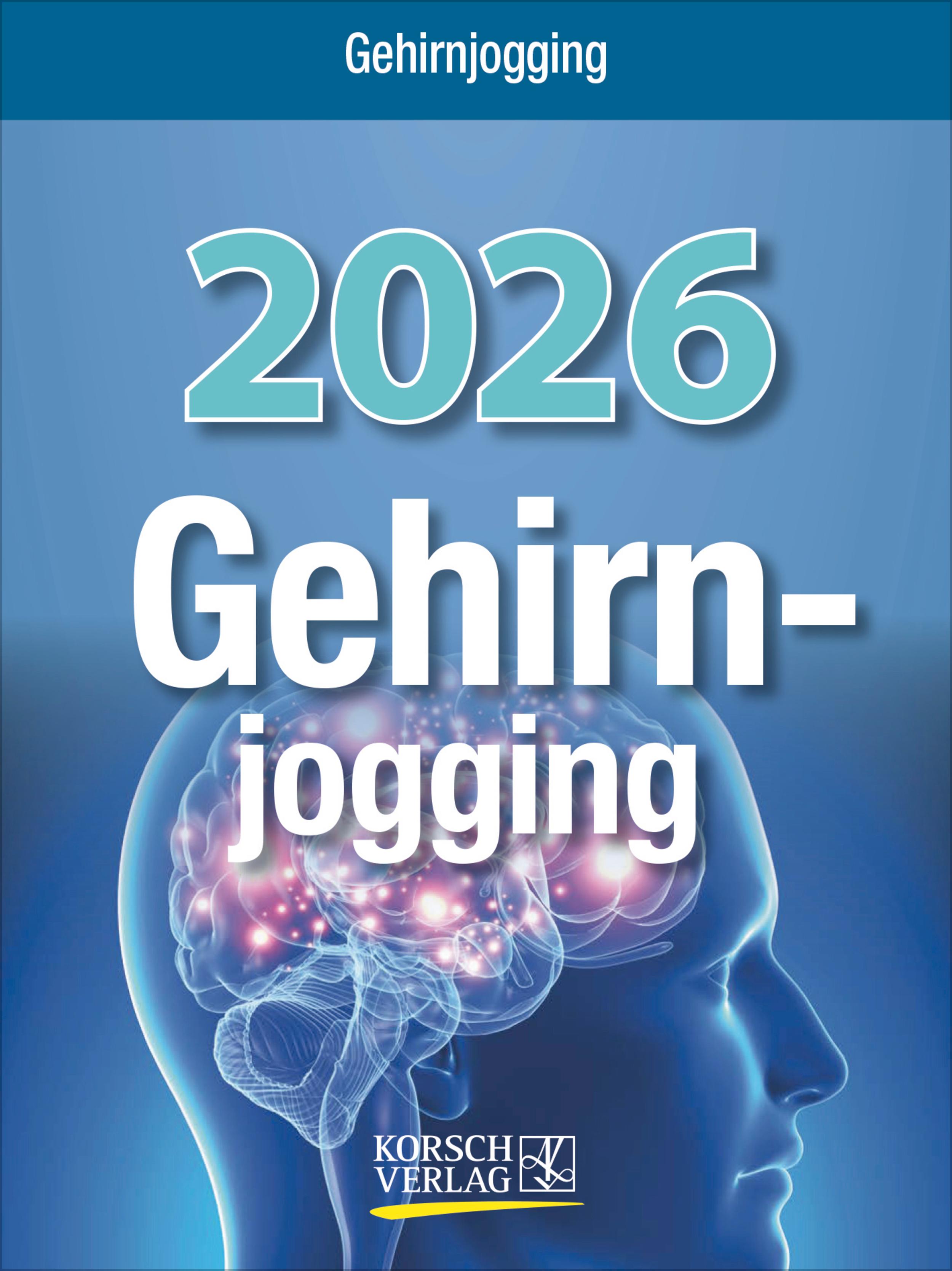 Vorderes Coverbild Gehirnjogging 2026