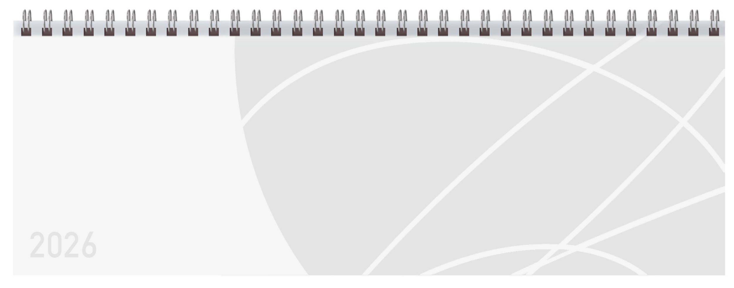 Vorderes Coverbild Tischkalender quer Professional Colourlux 2026 weiß