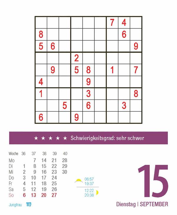 Beispielinhalt (Bild) Sudoku 2026