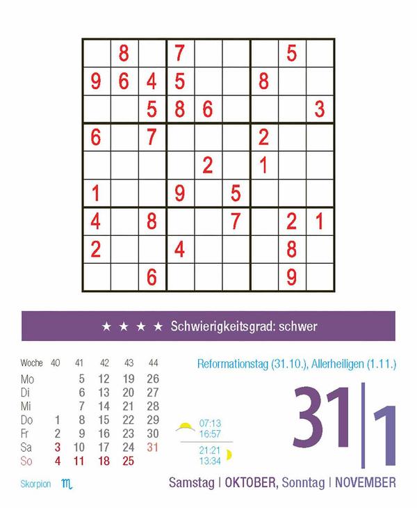 Beispielinhalt (Bild) Sudoku 2026