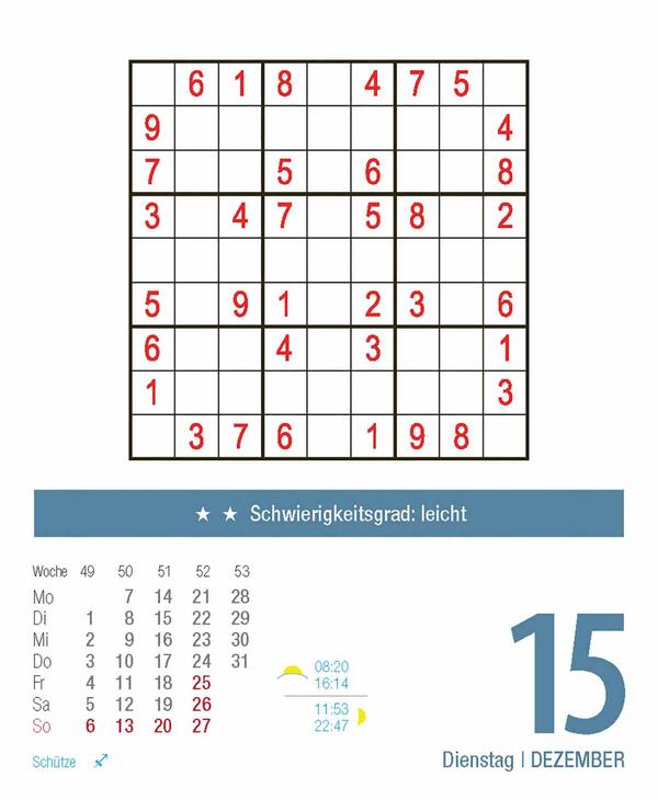 Beispielinhalt (Bild) Sudoku 2026