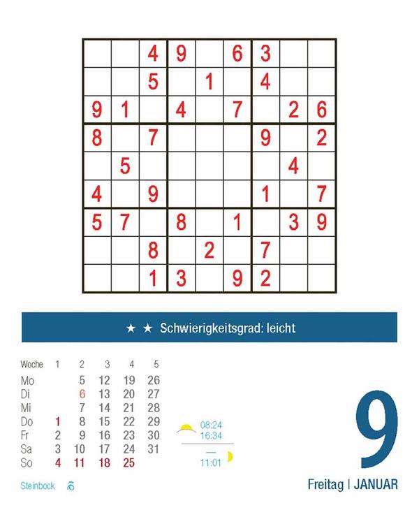 Beispielinhalt (Bild) Sudoku 2026