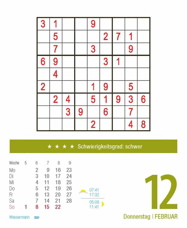 Beispielinhalt (Bild) Sudoku 2026
