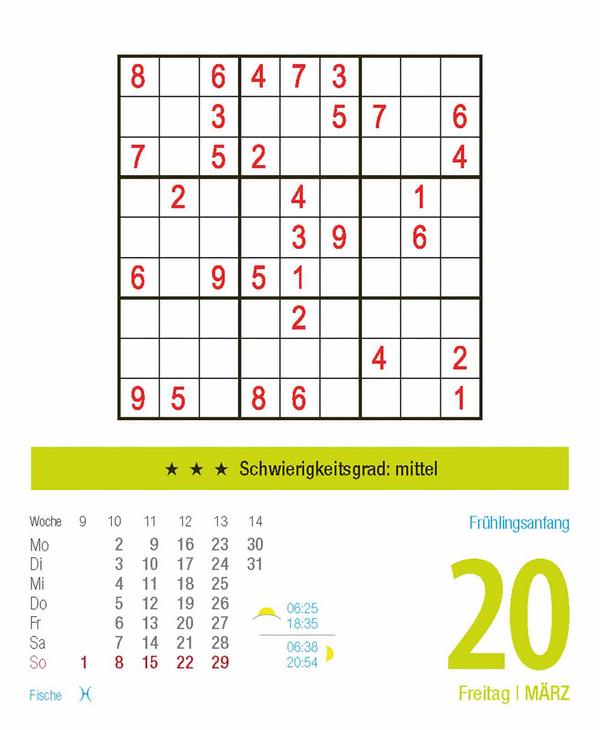 Beispielinhalt (Bild) Sudoku 2026