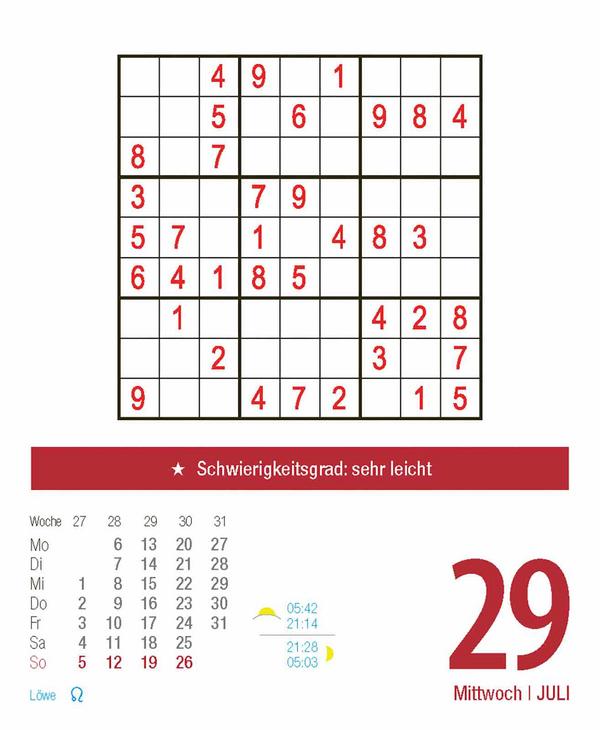 Beispielinhalt (Bild) Sudoku 2026