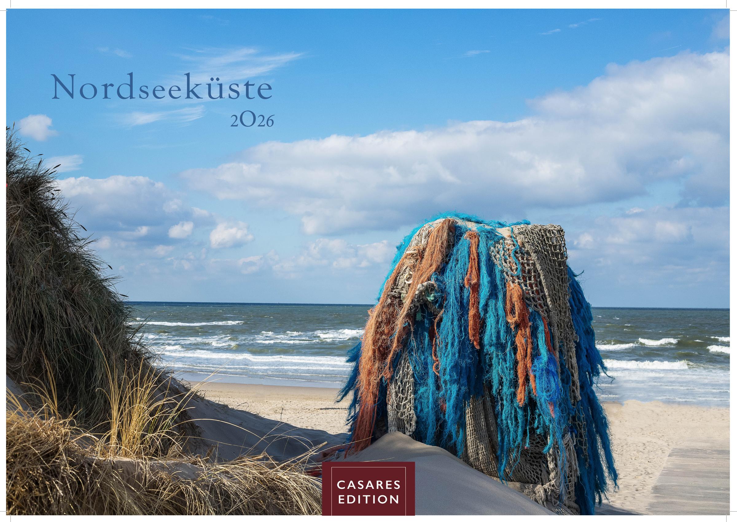 Vorderes Coverbild Nordseeküste Kalender 2026 - Wandkalender | Fotokalender Deutschland 35x24cm | in 12 eindrucksvollen Bildern - Natur, Gezeiten, Strand und weite Horizonte
