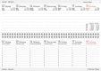 Beispielinhalt (Bild) Tischkalender quer Professional Colourlux 2026 rot