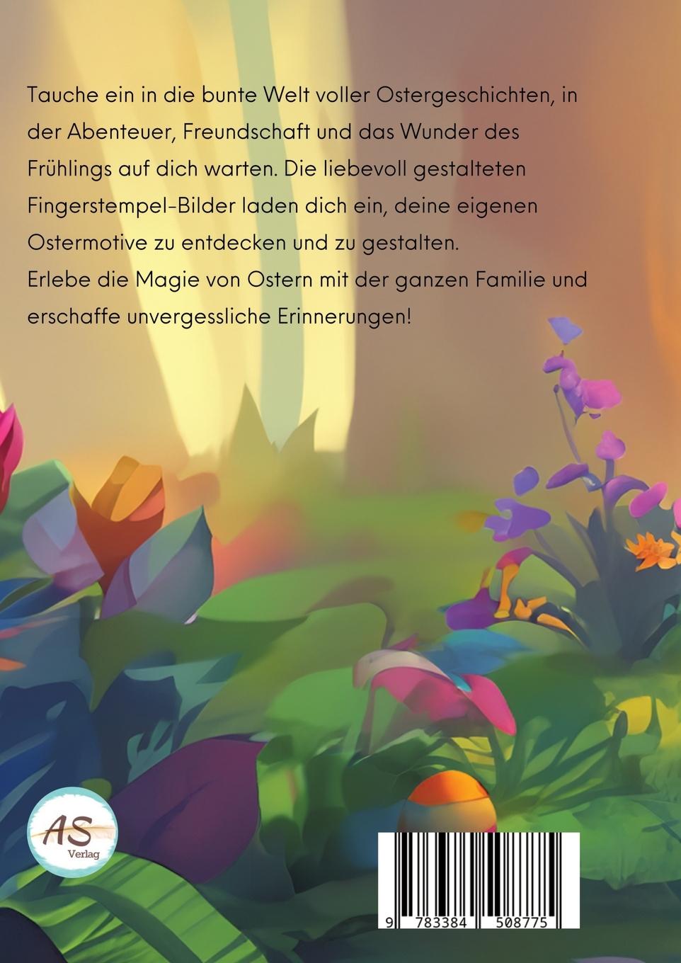 Rückseitencover Meine liebsten Ostergeschichten zum Vorlesen und Fingerstempel-Bildern: