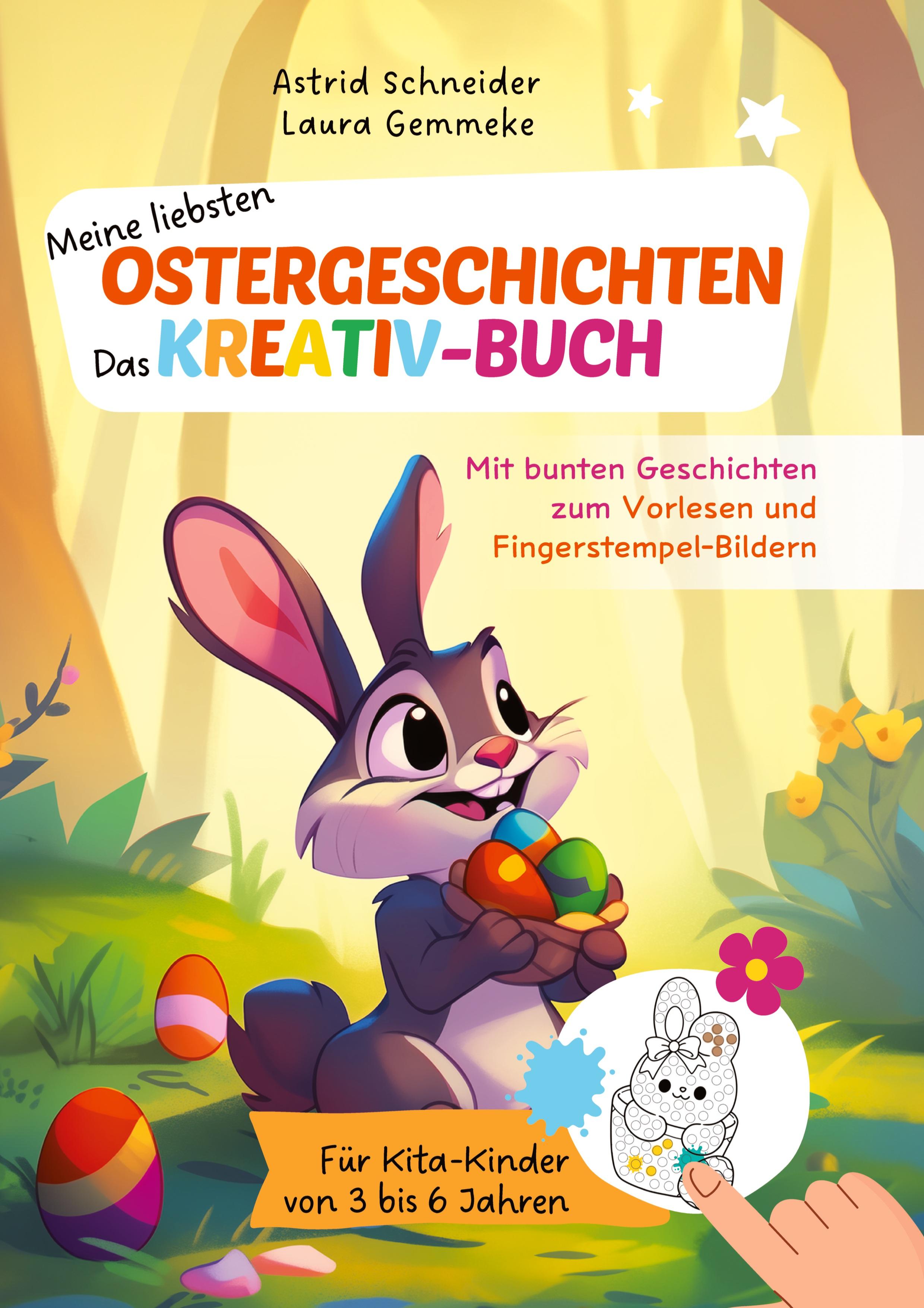 Vorderes Coverbild Meine liebsten Ostergeschichten zum Vorlesen und Fingerstempel-Bildern: