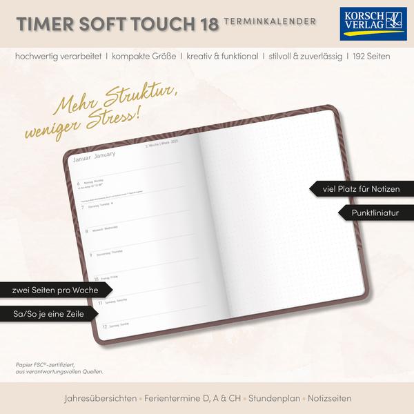Beispielinhalt (Bild) Timer Soft Touch 18 Monate greige 2026/2027