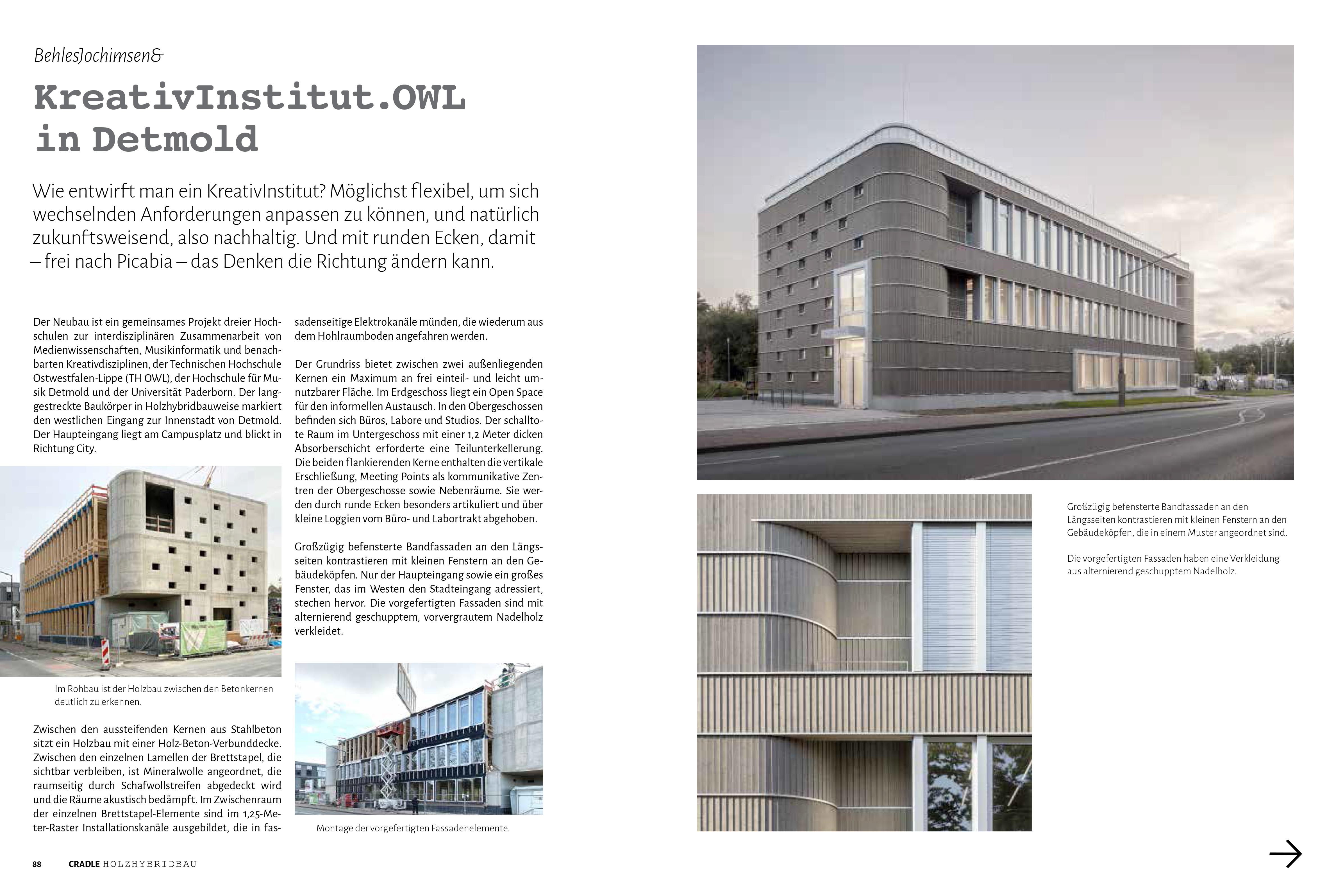 Beispielinhalt (Bild) Cradle Buch: Holzhybridbau