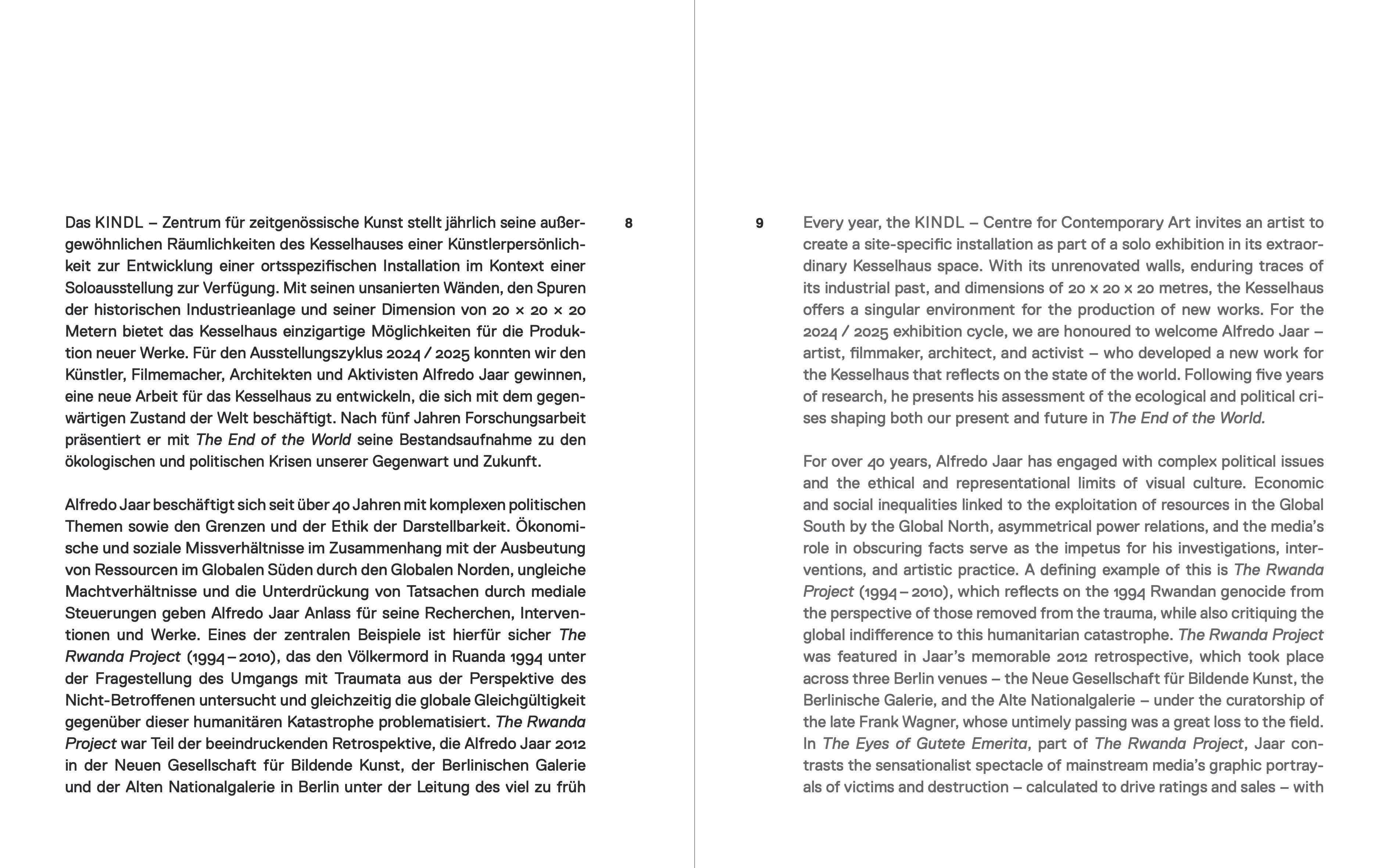 Beispielinhalt (Bild) The End of the World