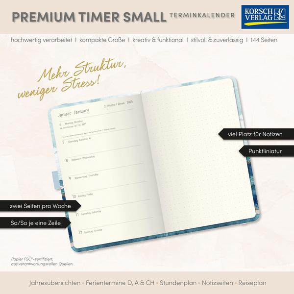 Beispielinhalt (Bild) Premium Timer Small "Golden Waves" 2026