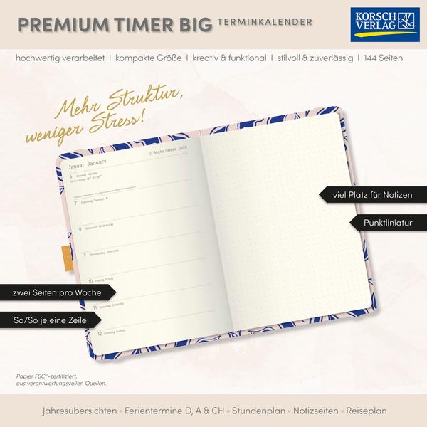 Beispielinhalt (Bild) Premium Timer Big "Flowers of Freedom" 2026