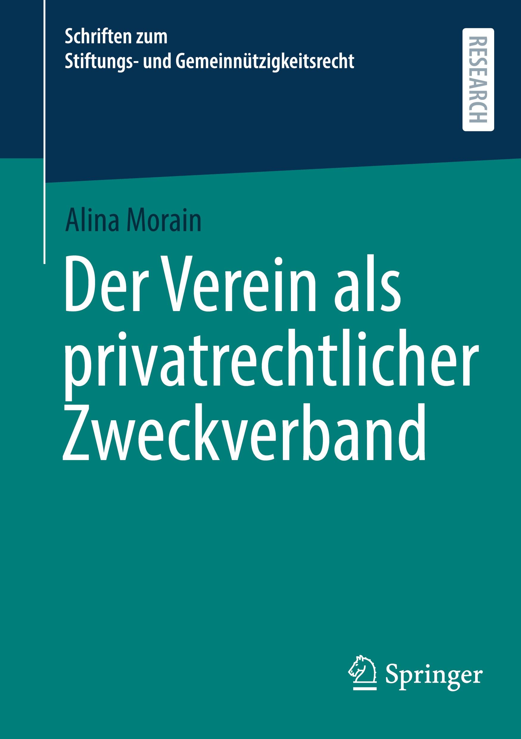 Vorderes Coverbild Der Verein als privatrechtlicher Zweckverband